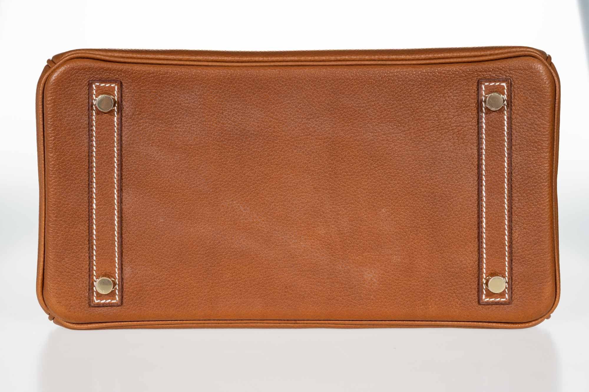 Hermès Birkin 25 Fauve Barenia Faubourg Gold Hardware