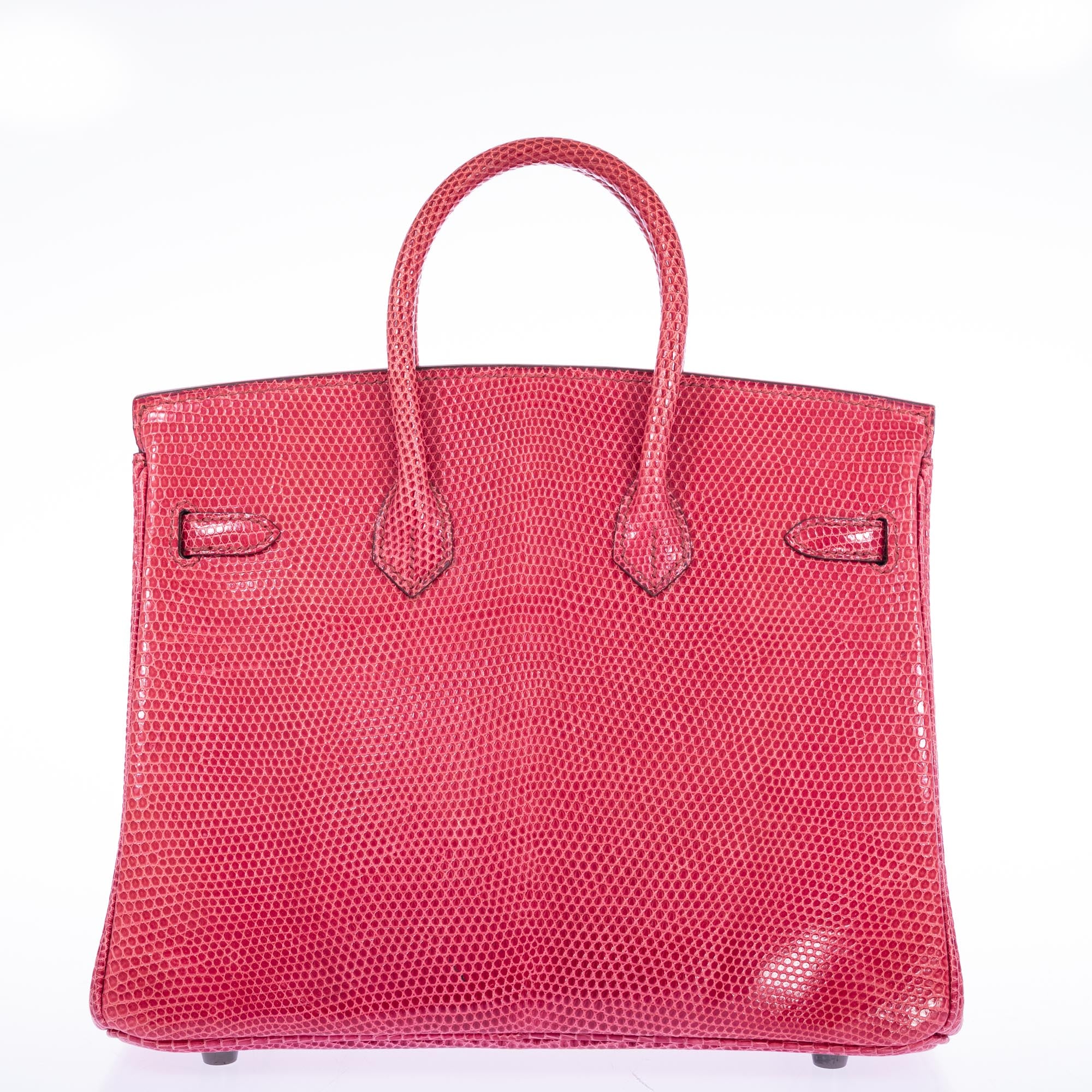 Hermès Birkin 25 Fuchsia Lizard Palladium Hardware