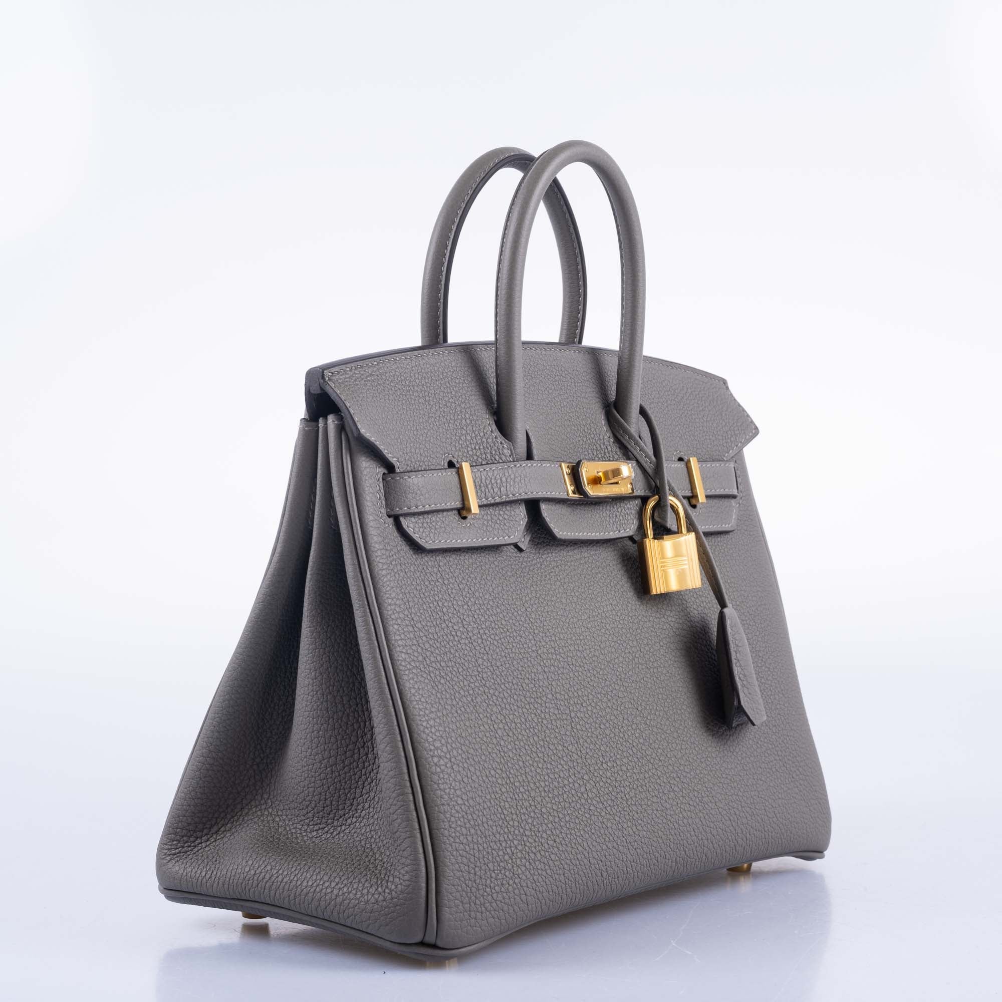 Hermès Birkin 25 Gris Meyer Togo Gold Hardware