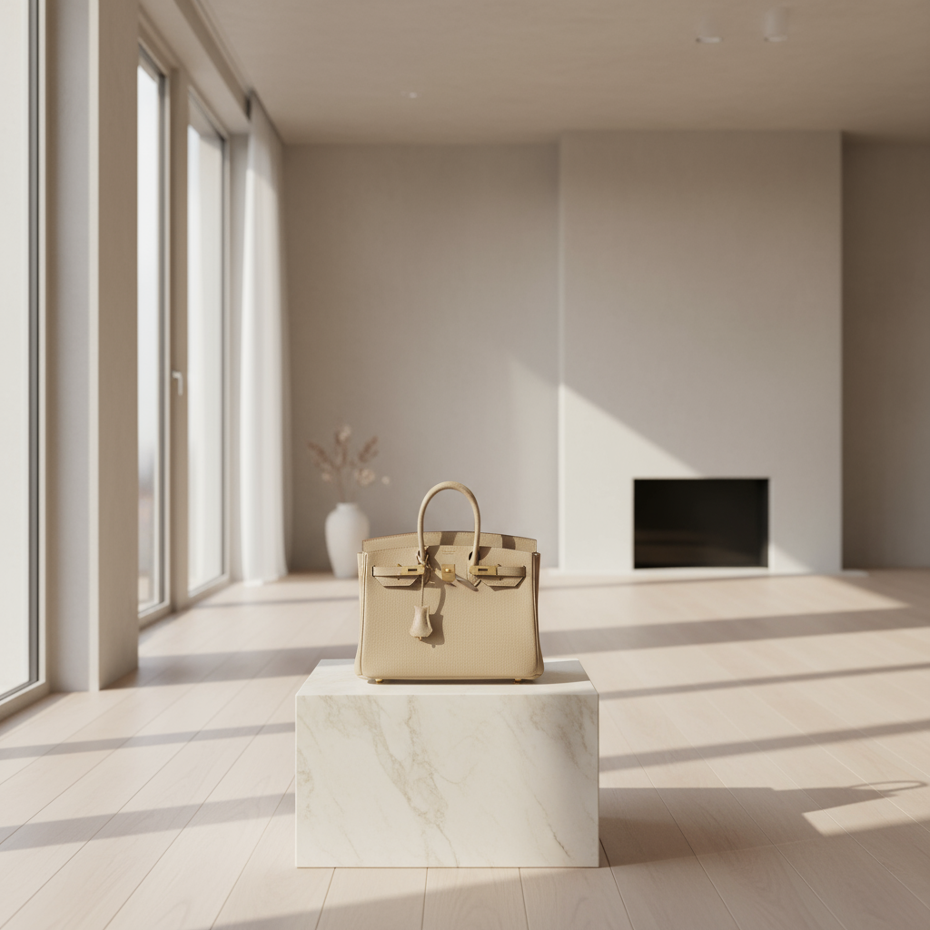 Hermès Birkin 25 HSS Argile Swift With Ficelle Lizard Gold Hardware - Special Edition