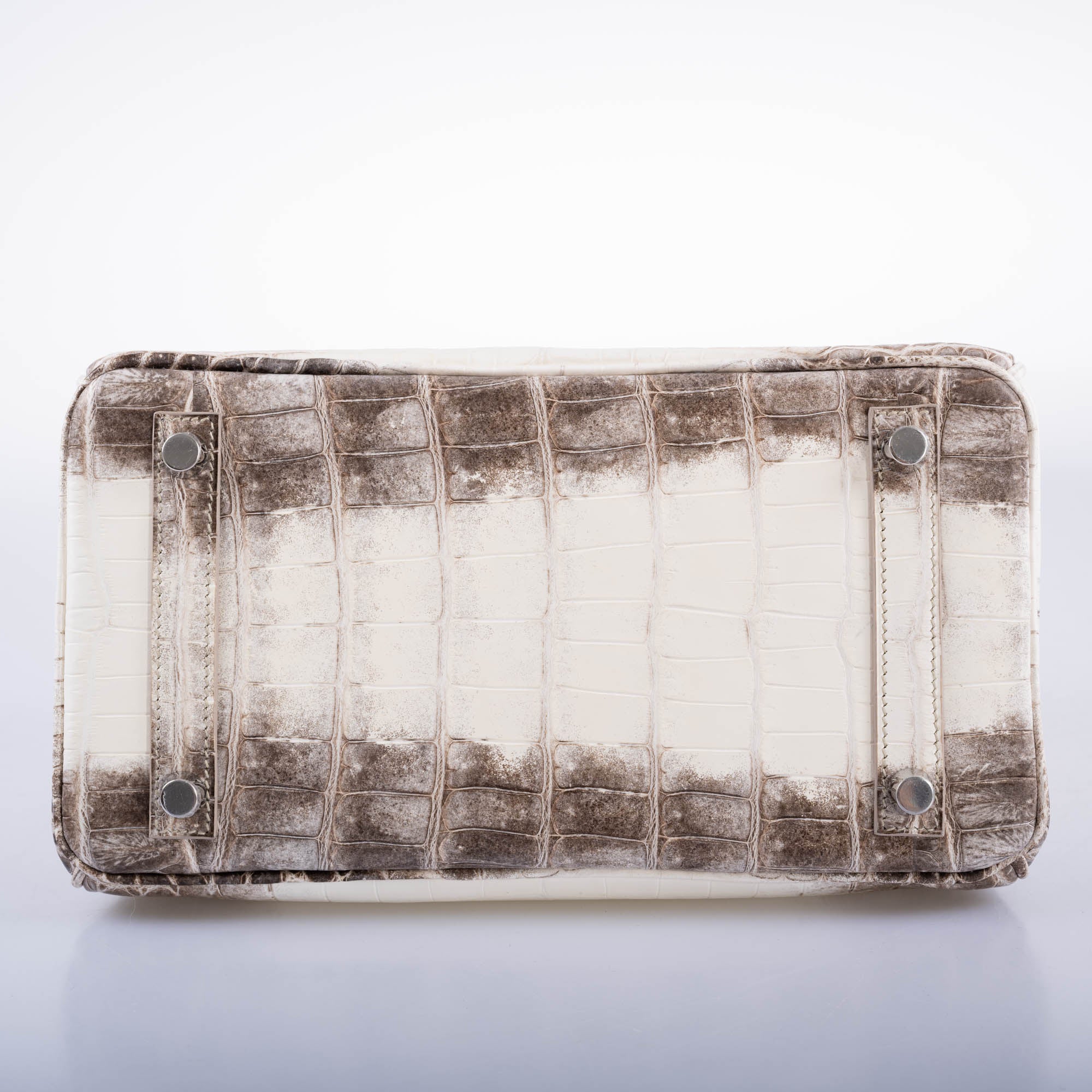 Hermès Birkin 25 Himalayan White Niloticus Crocodile Palladium Hardware