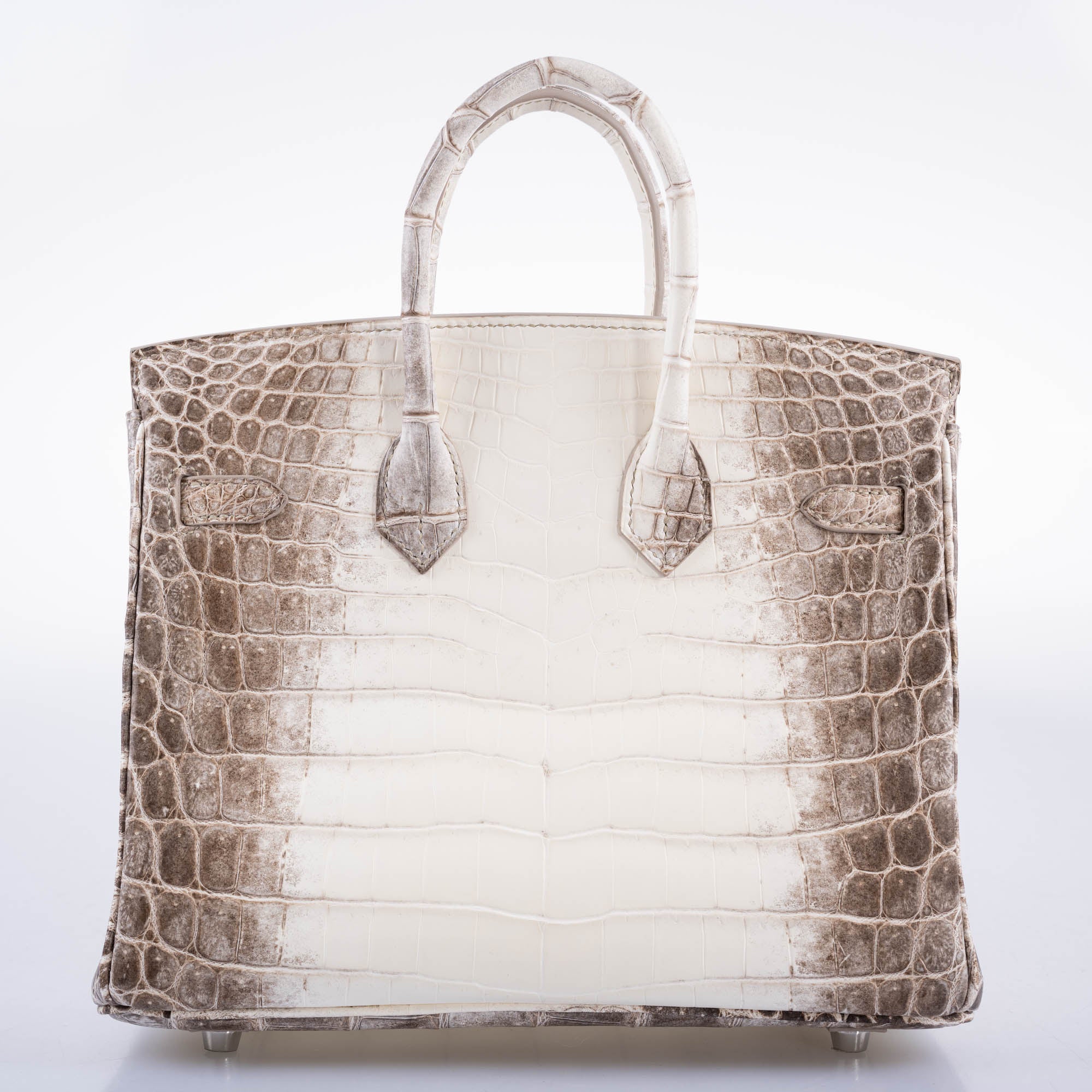 Hermès Birkin 25 Himalayan White Niloticus Crocodile Palladium Hardware
