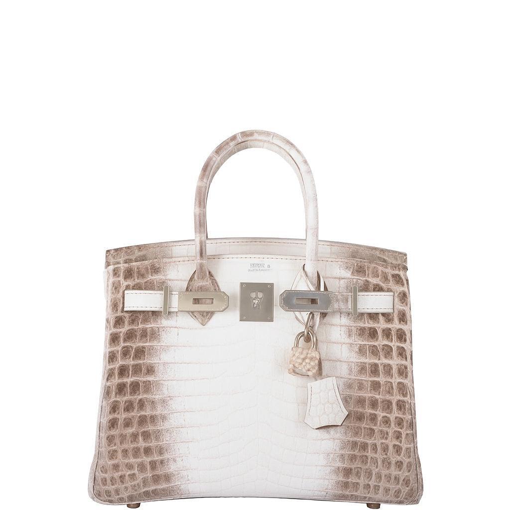 Hermès Birkin 25 Himalayan White Niloticus Crocodile Palladium