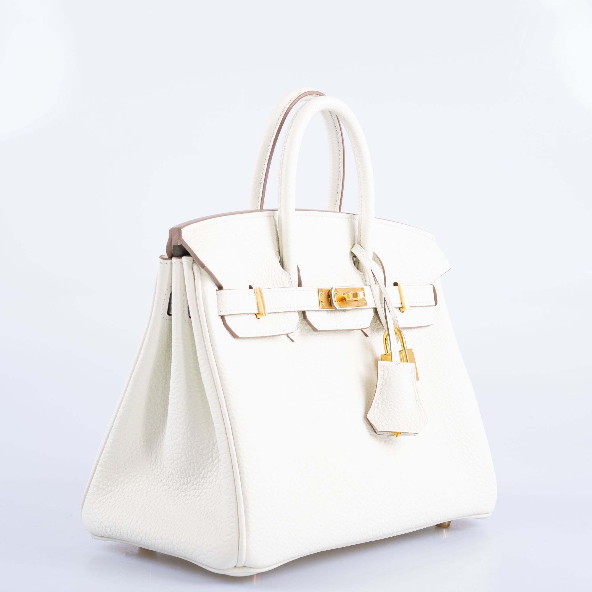 Hermès Birkin 25 Mushroom Togo Gold Hardware