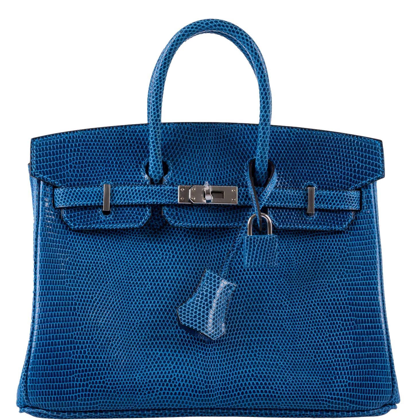 Hermès Birkin 25 Mykonos Nilo Lizard Palladium Hardware