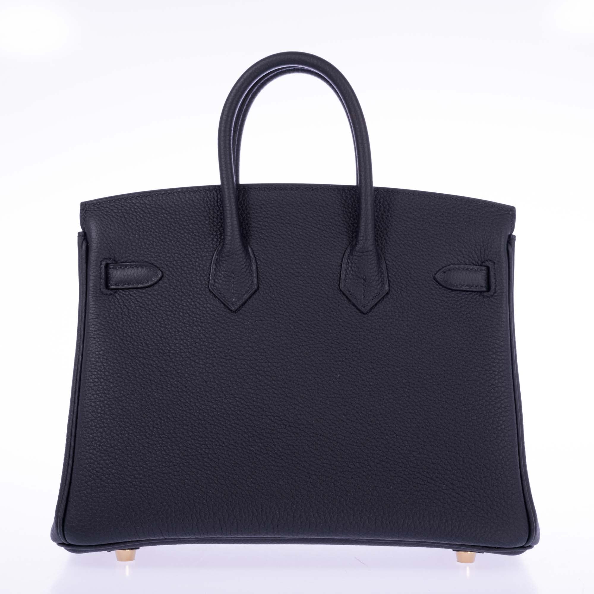 Hermès Birkin 25 Noir Togo Gold Hardware
