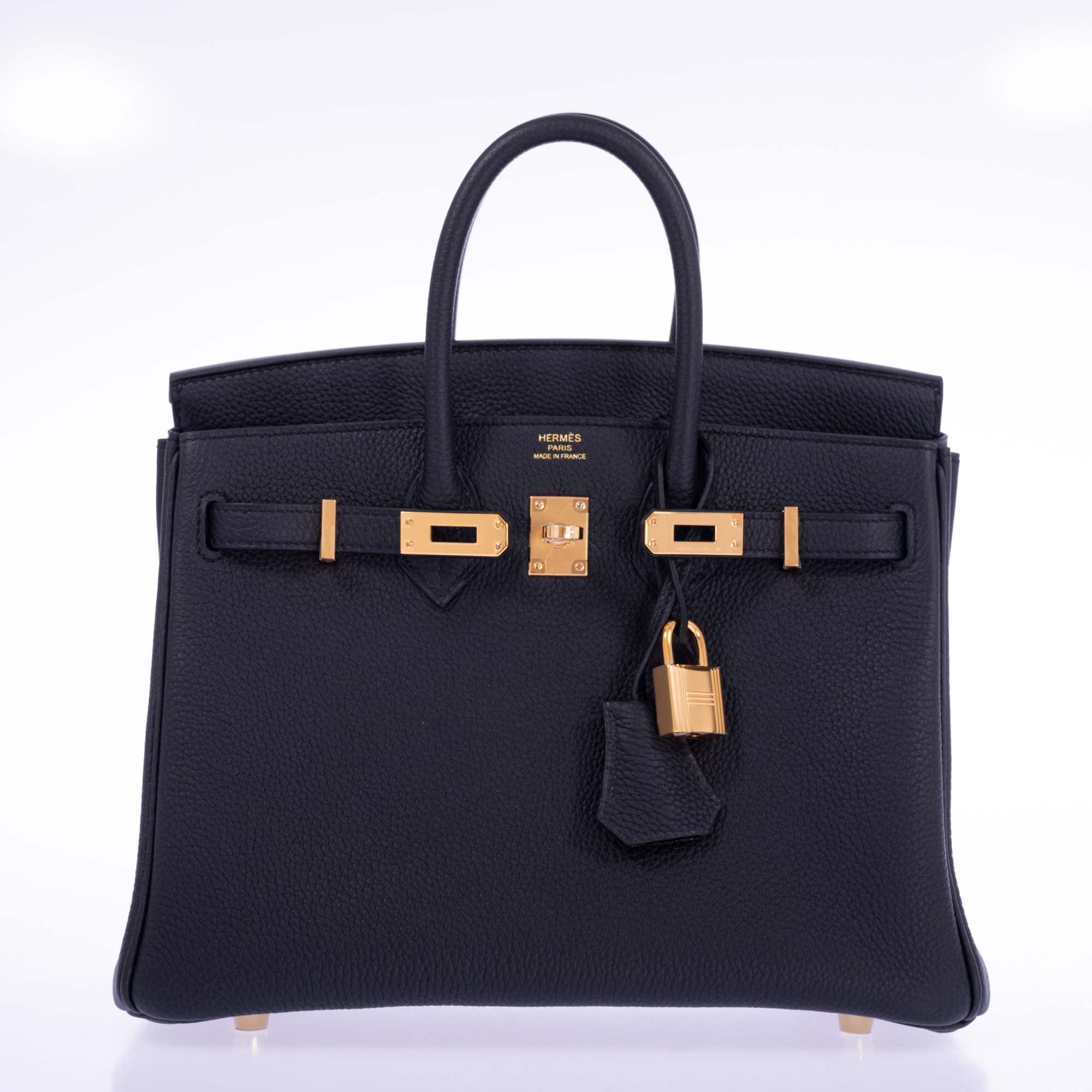 Hermès Birkin 25 Noir Togo Gold Hardware