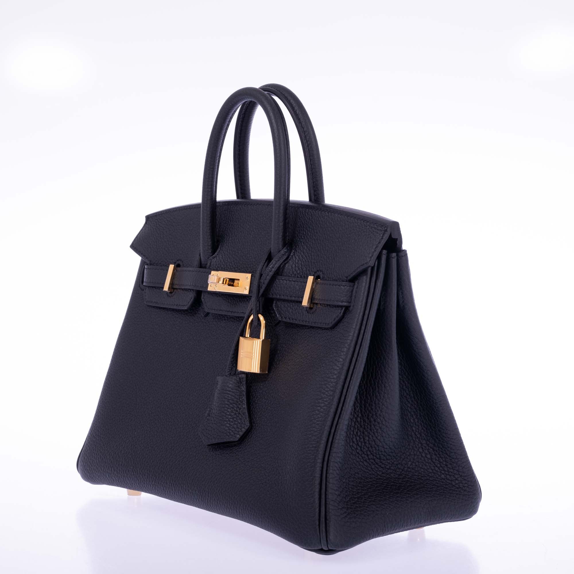 Hermès Birkin 25 Noir Togo Gold Hardware