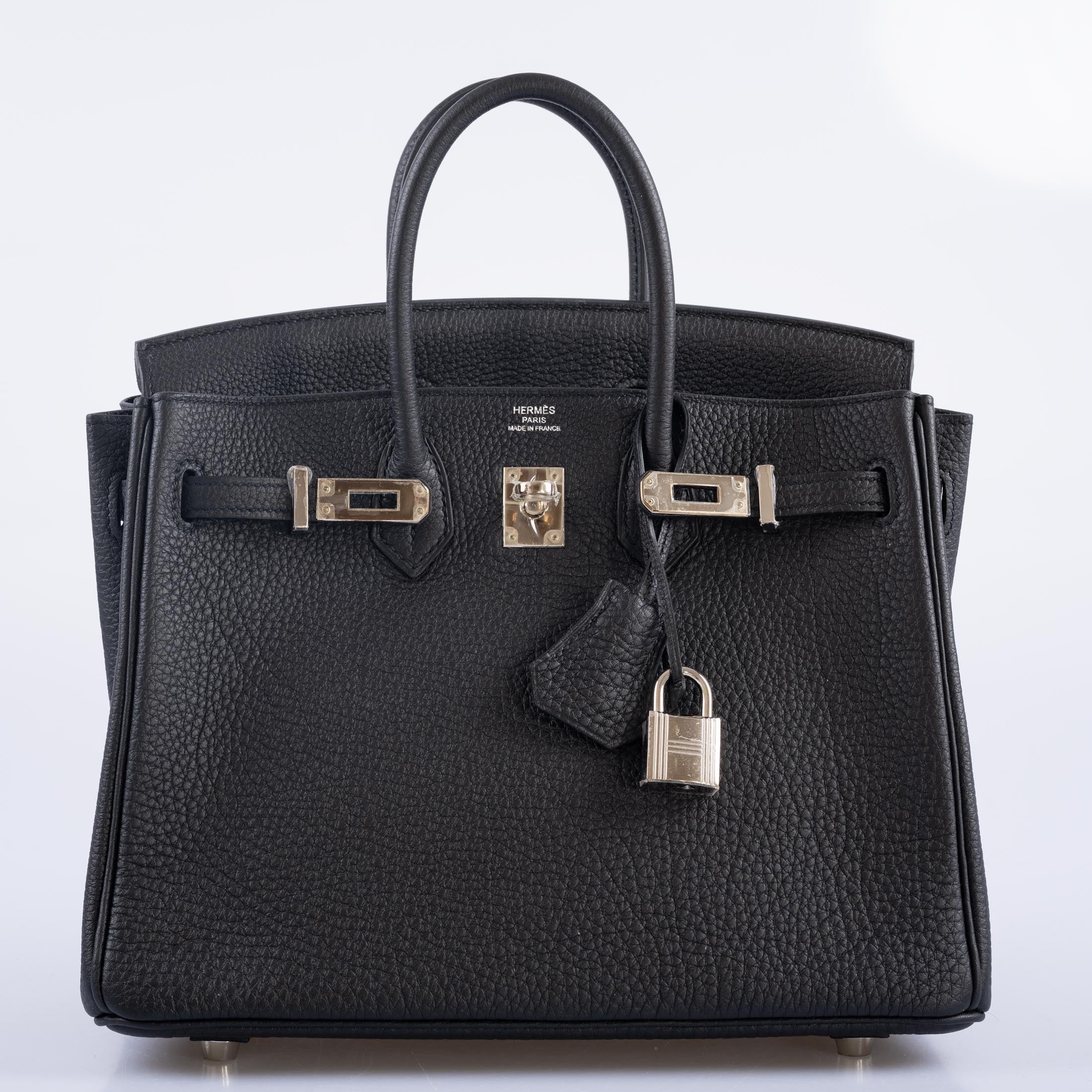 Hermès Birkin 25 Noir Togo Palladium Hardware