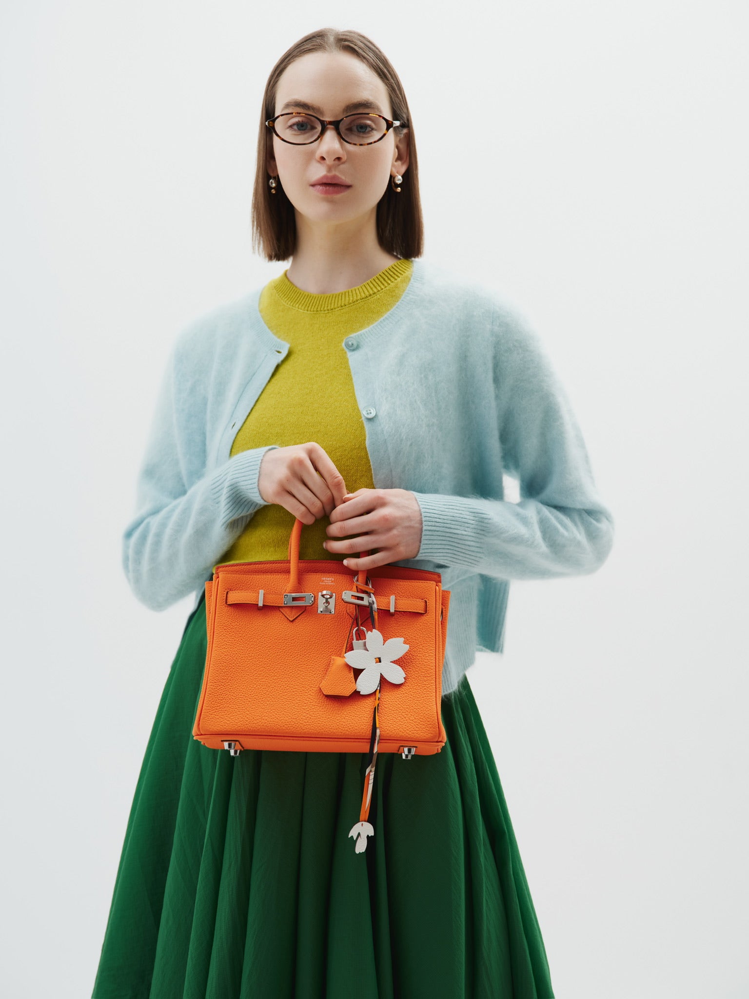 Hermès Birkin 25 Orange Minium Togo Palladium Hardware