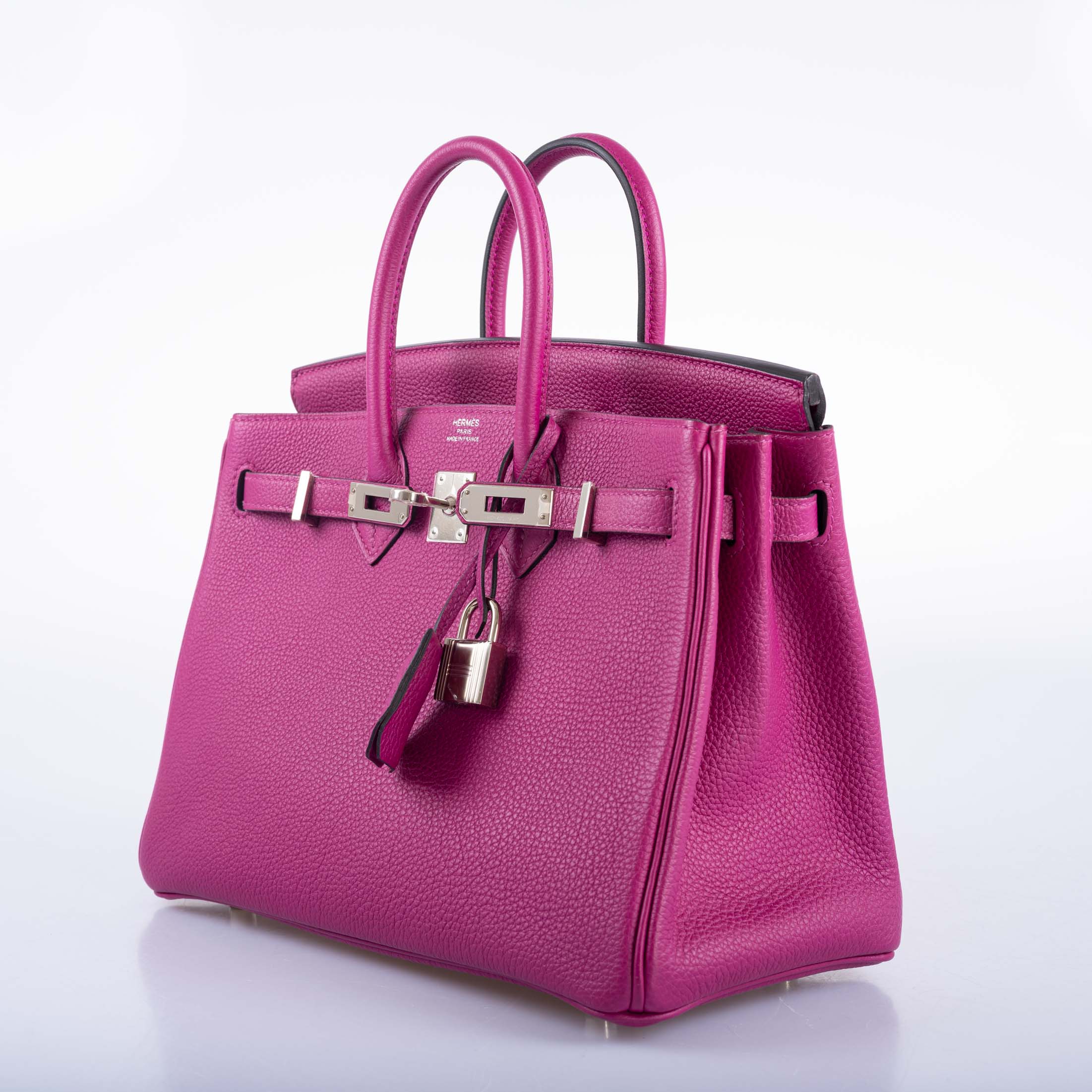 Hermès Birkin 25 Rose Pourpre Togo Palladium Hardware