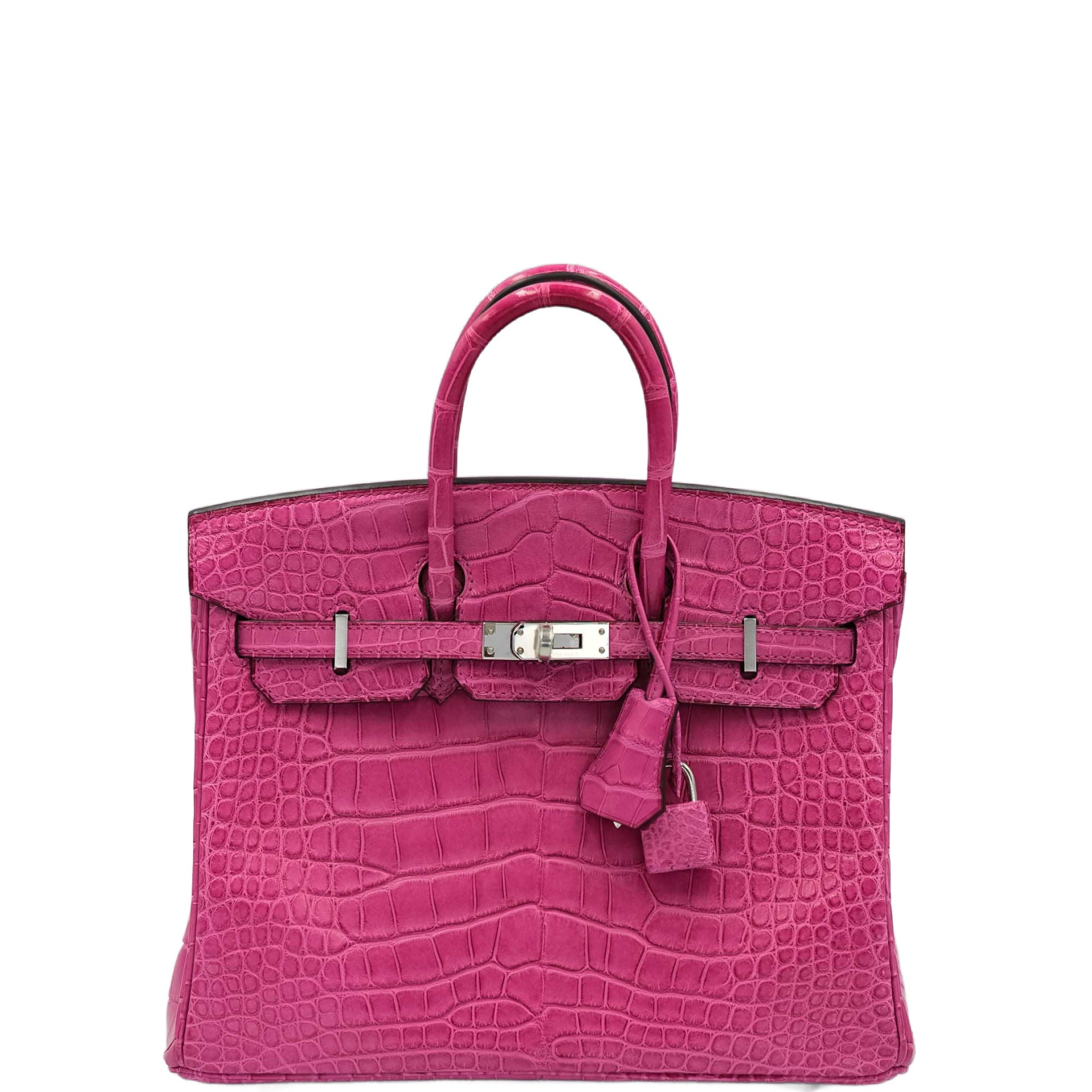 Hermès Birkin 25 Rose Sheherazade Matte Alligator Palladium Hardware