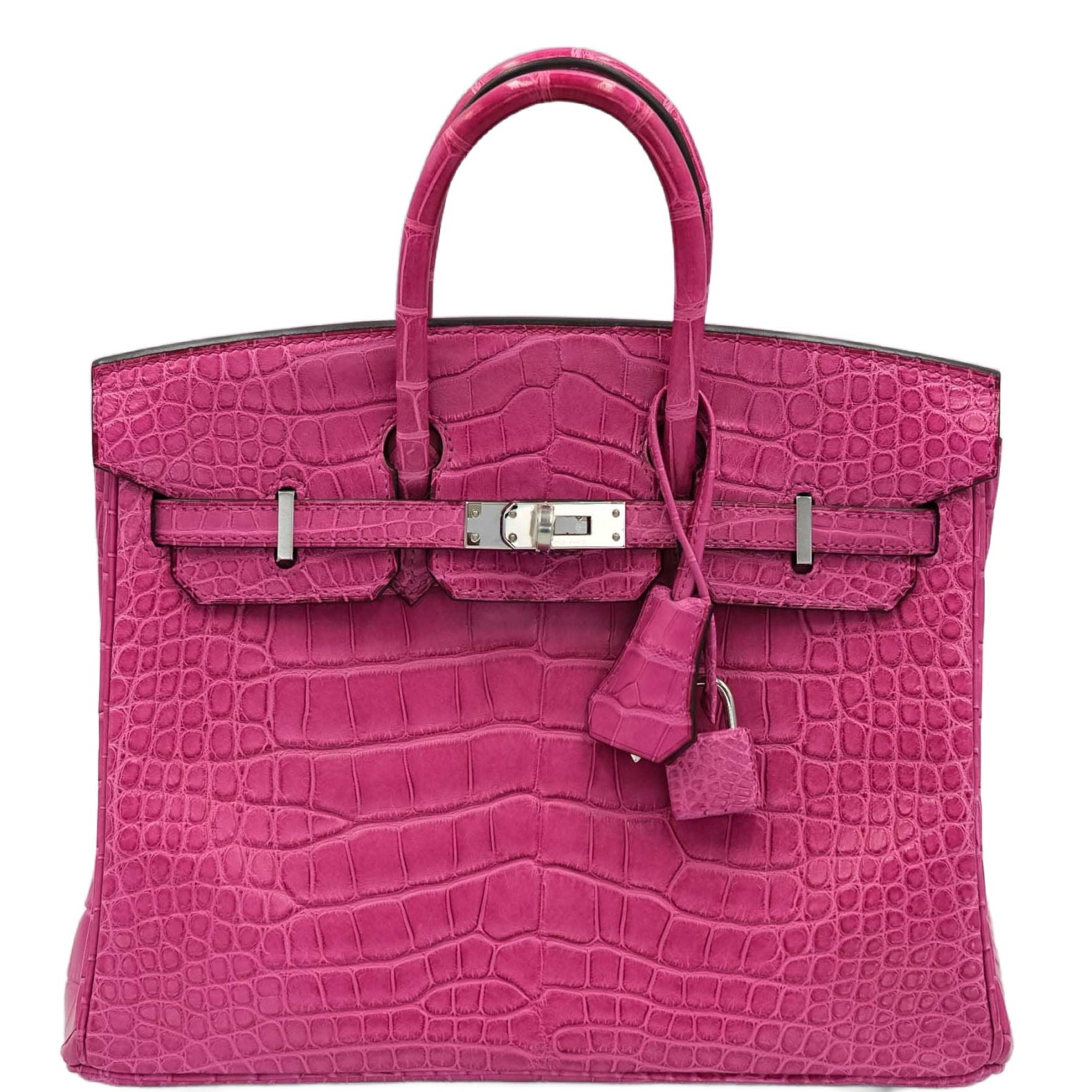 Hermès Birkin 25 Rose Sheherazade Matte Alligator Palladium Hardware