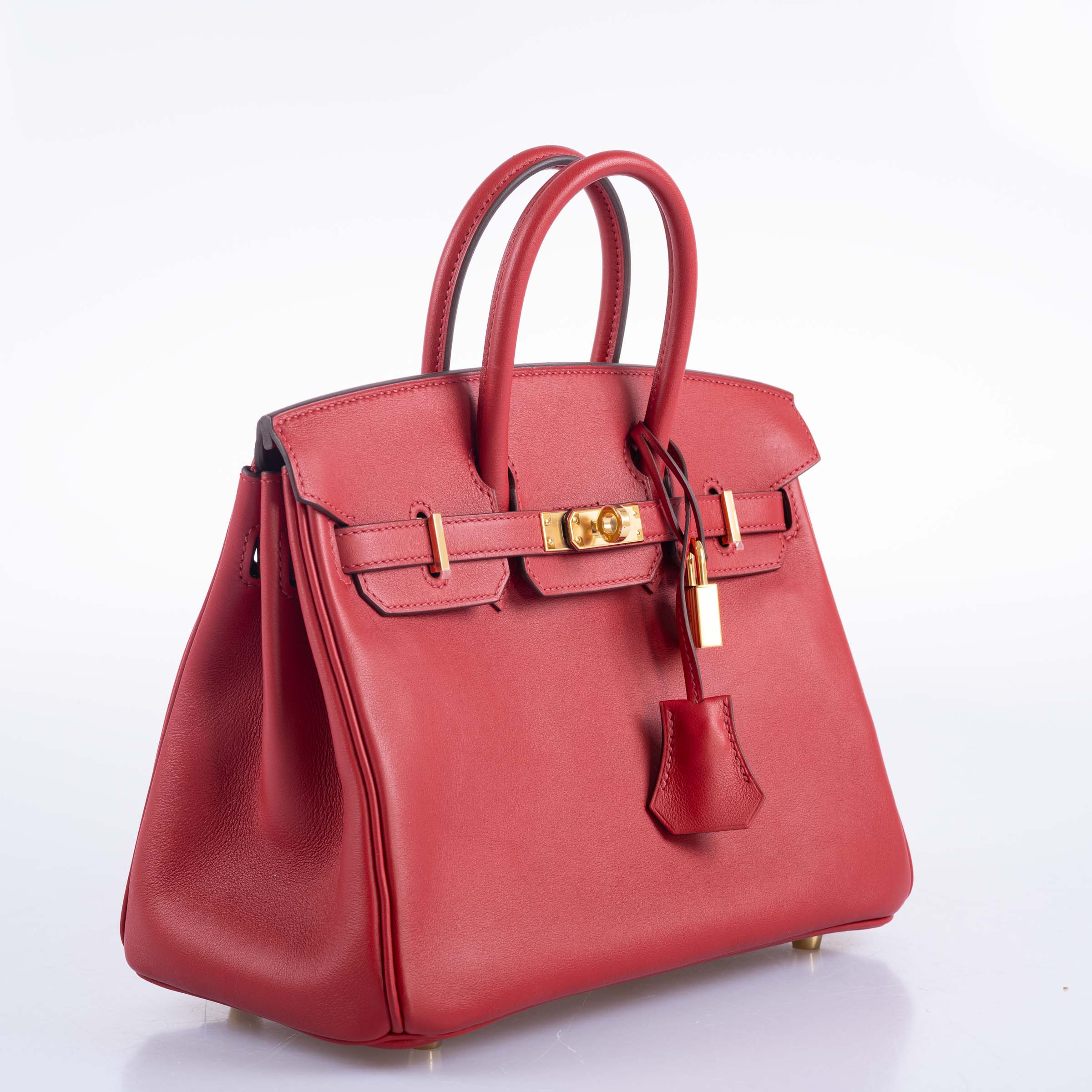Hermès Birkin 25 Rouge Pivoine Swift Gold Hardware