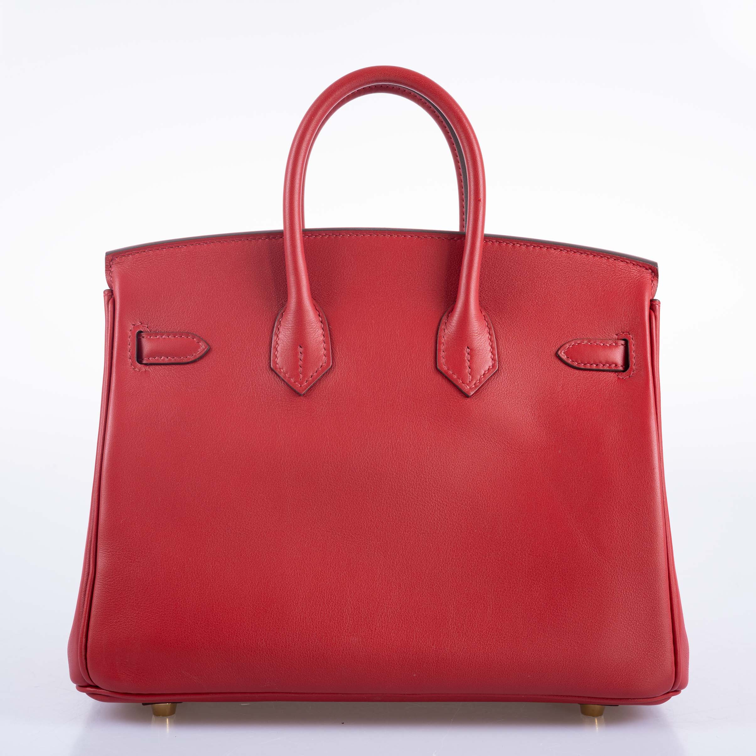 Hermès Birkin 25 Rouge Pivoine Swift Gold Hardware