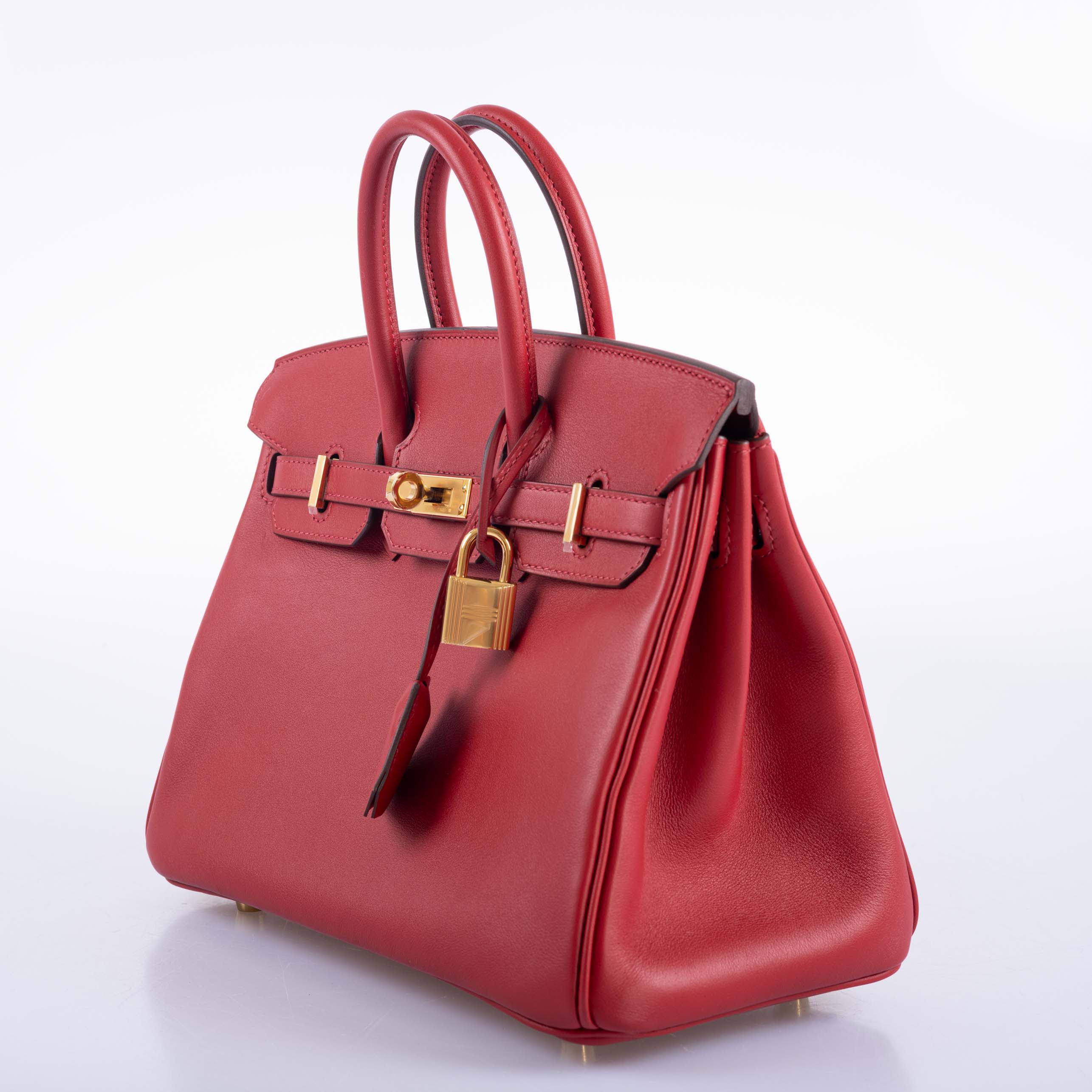 Hermès Birkin 25 Rouge Pivoine Swift Gold Hardware