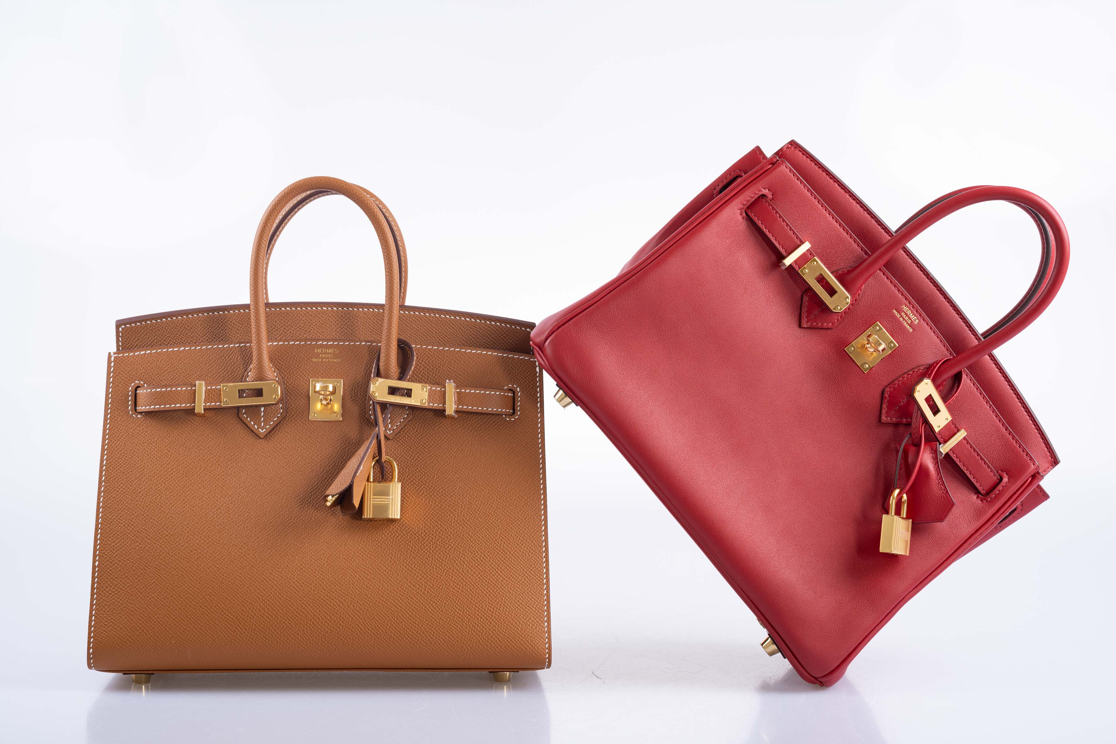 Hermès Birkin 25 Rouge Pivoine Swift Gold Hardware