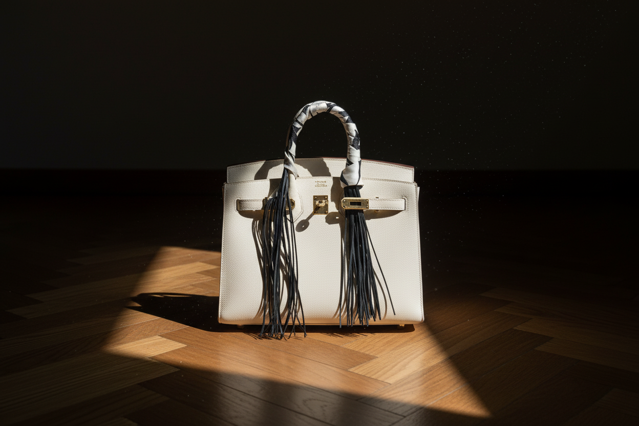 Hermès Birkin 25 Sellier Craie Epsom Gold Hardware