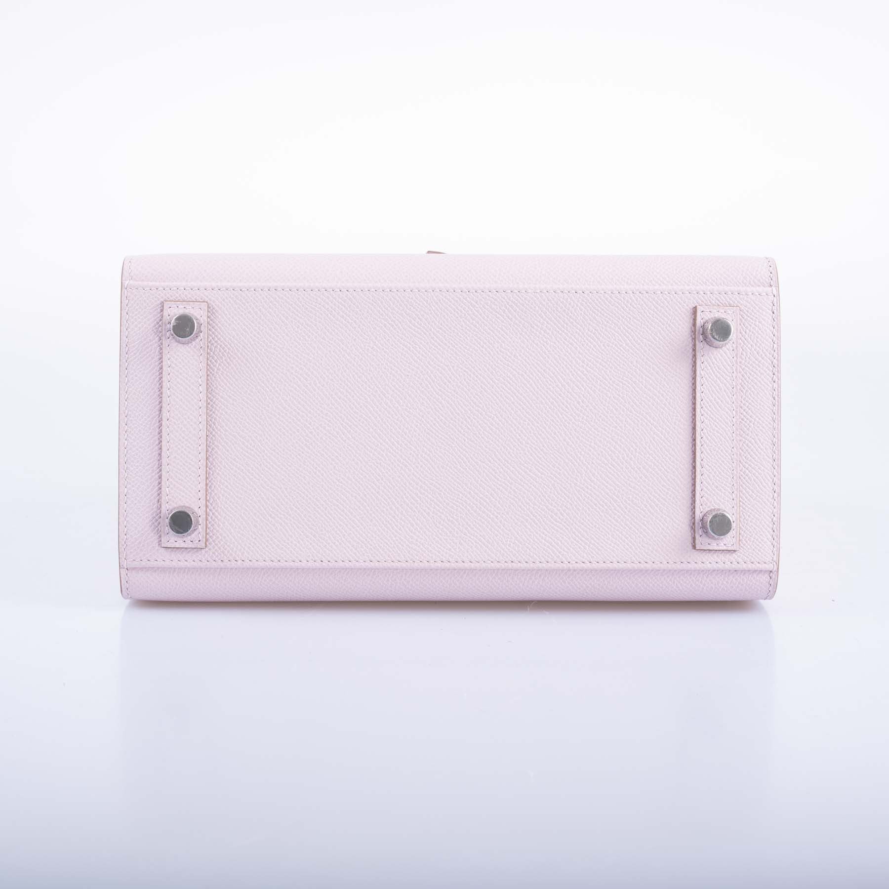 Hermès Birkin 25 Sellier Mauve Pale Epsom Palladium Hardware