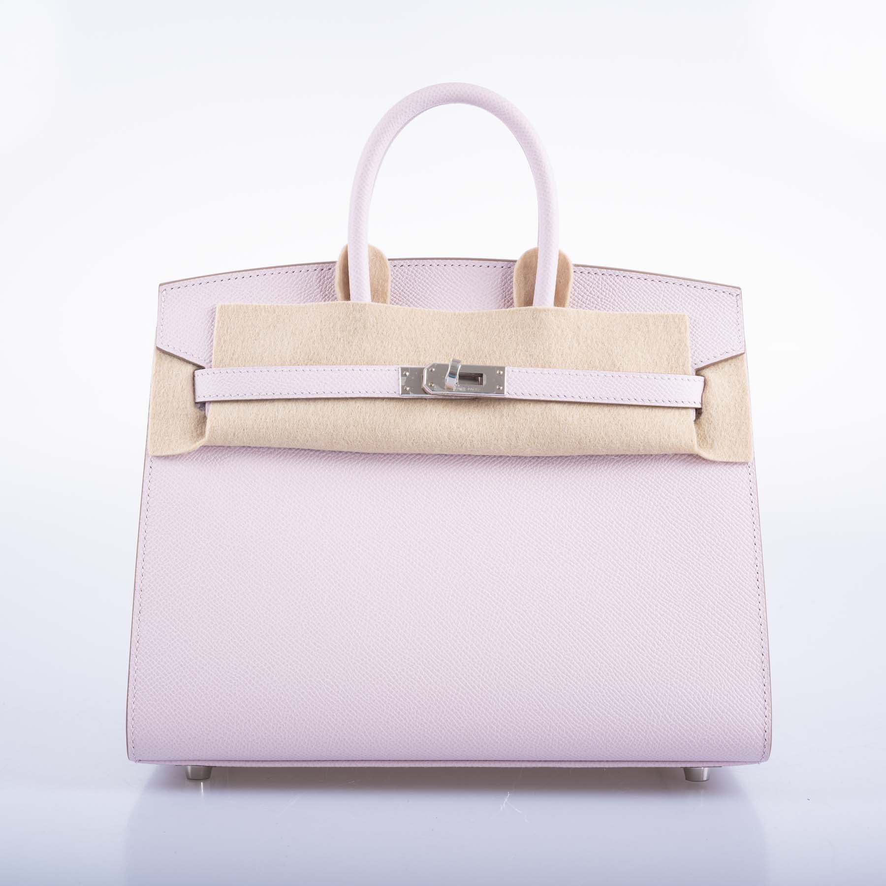 Hermès Birkin 25 Sellier Mauve Pale Epsom Palladium Hardware