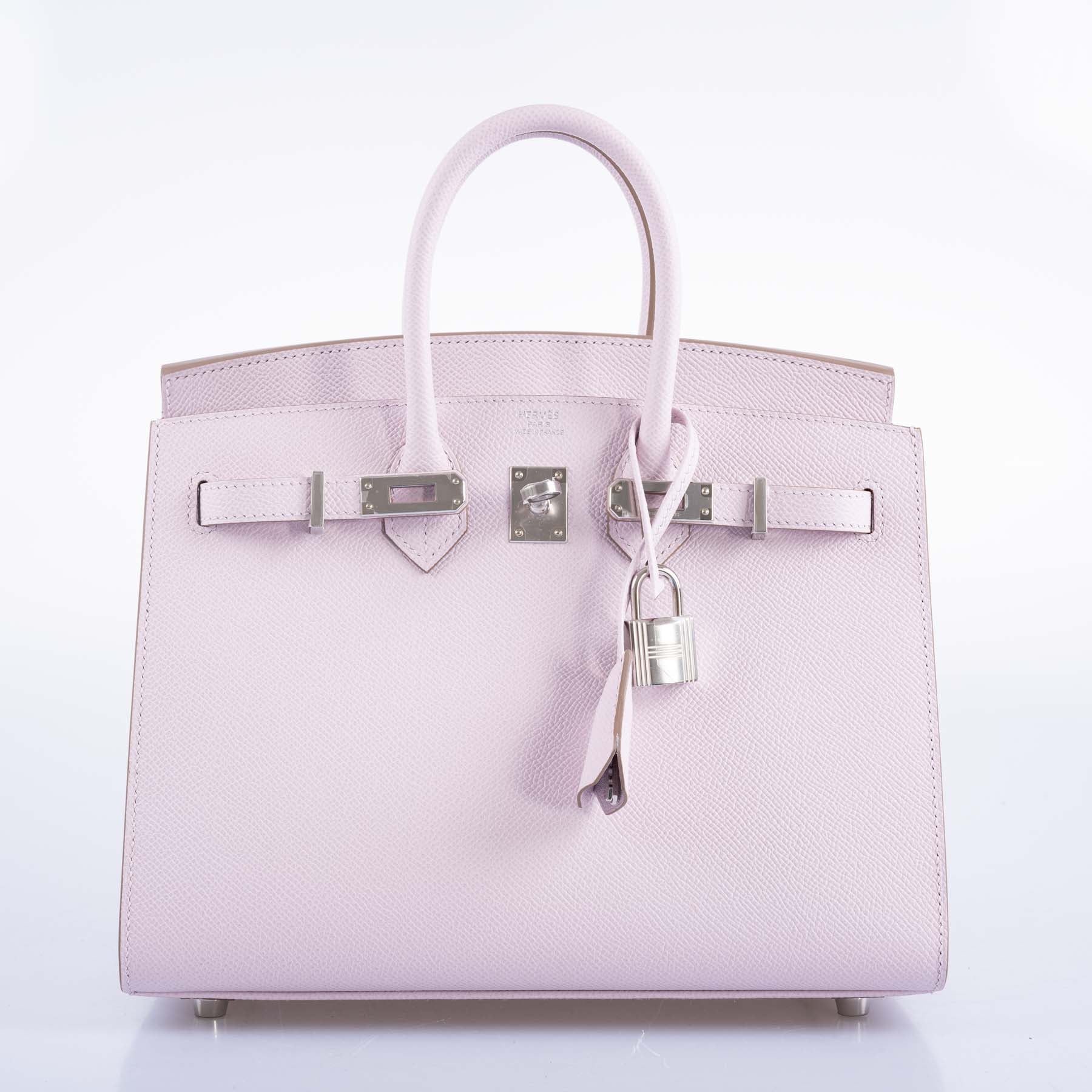 Hermès Birkin 25 Sellier Mauve Pale Epsom Palladium Hardware