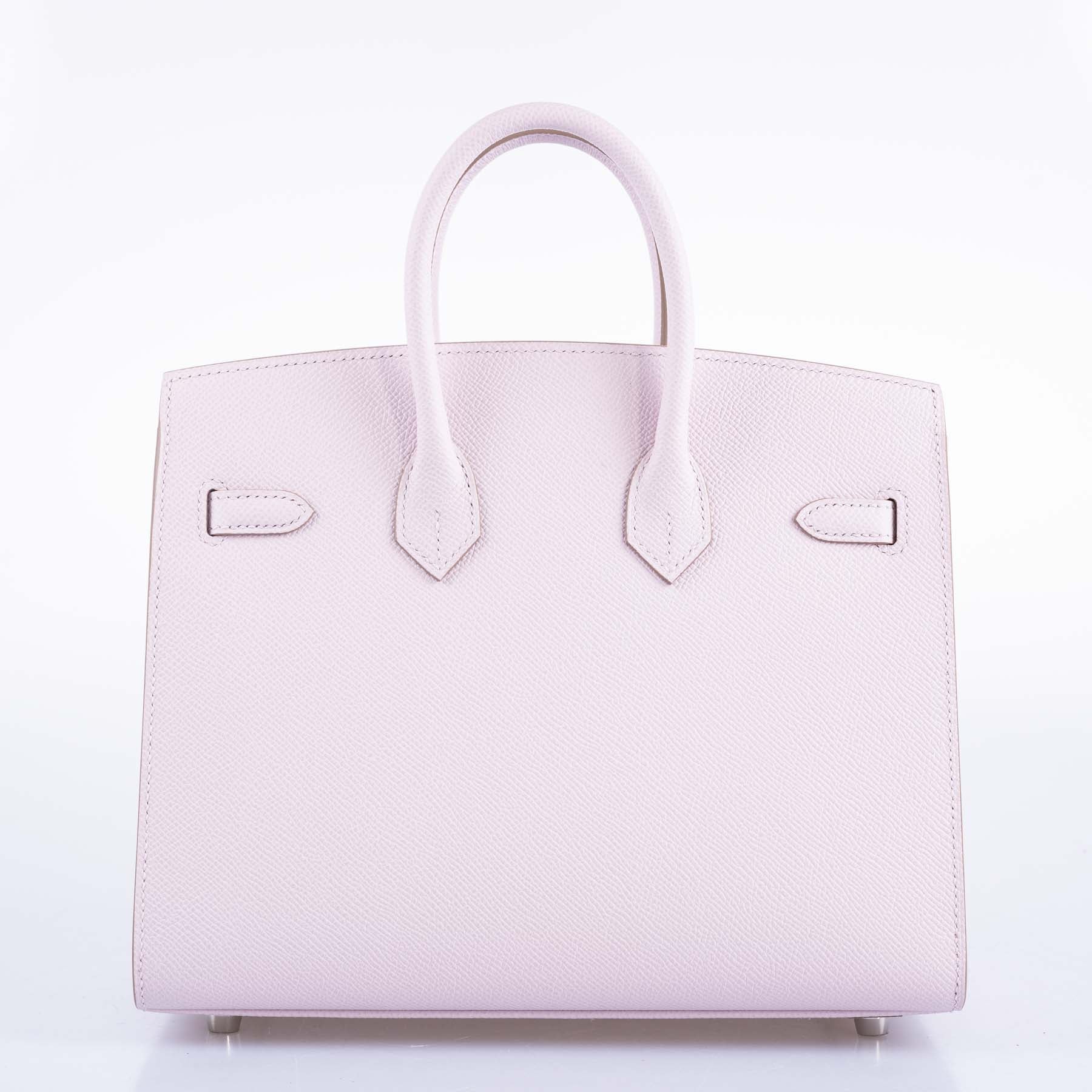 Hermès Birkin 25 Sellier Mauve Pale Epsom Palladium Hardware