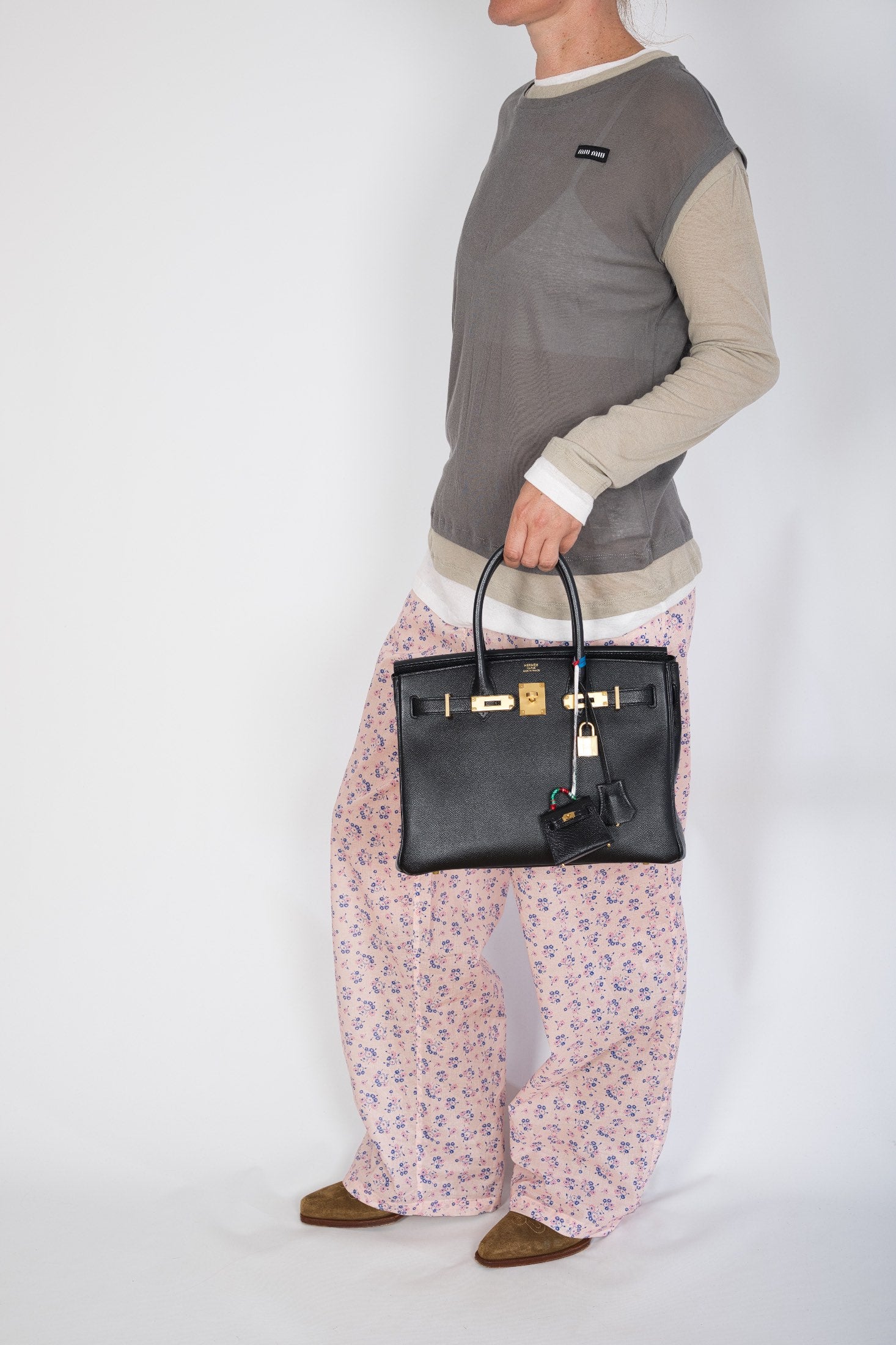 Hermès Birkin 30 Black Epsom Gold Hardware
