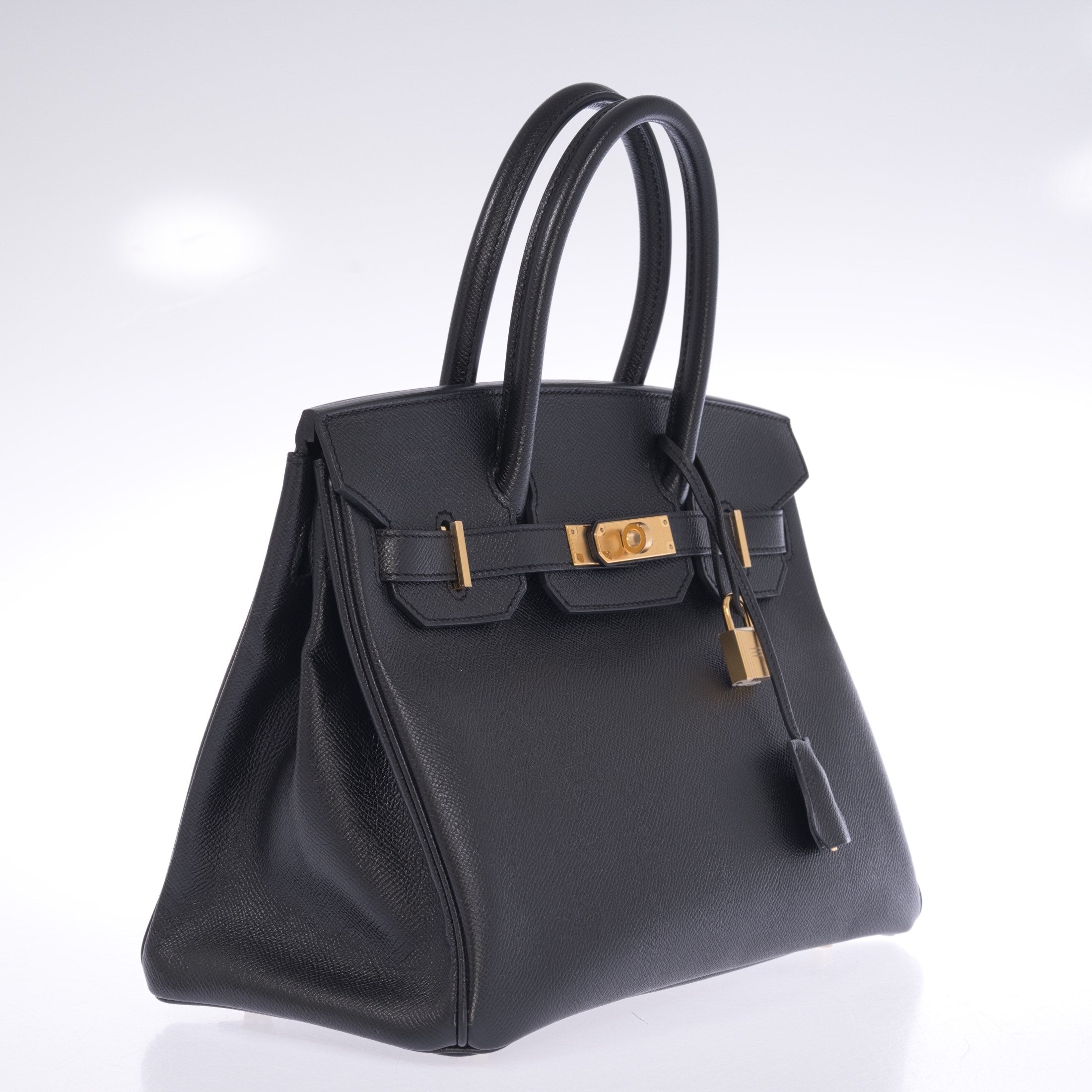 Hermès Birkin 30 Black Epsom Gold Hardware