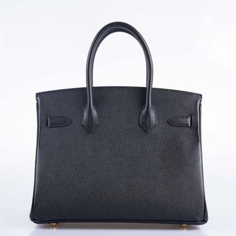 Hermès Birkin 30 Black Epsom Gold Hardware
