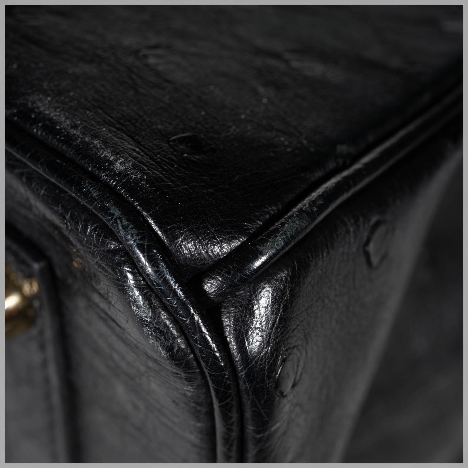 Hermès Birkin 30 Black Ostrich Rose Gold Hardware