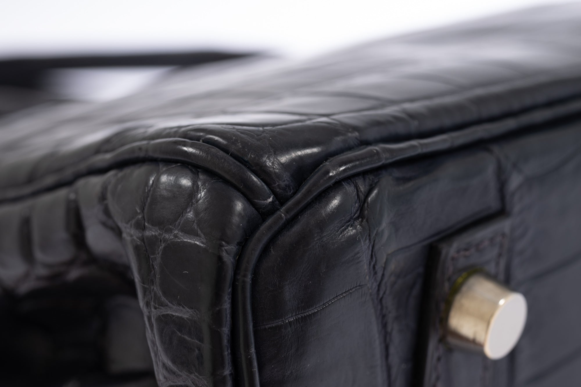 Hermès Birkin 30 Bleu Marine Matte Niloticus Crocodile Palladium Hardware