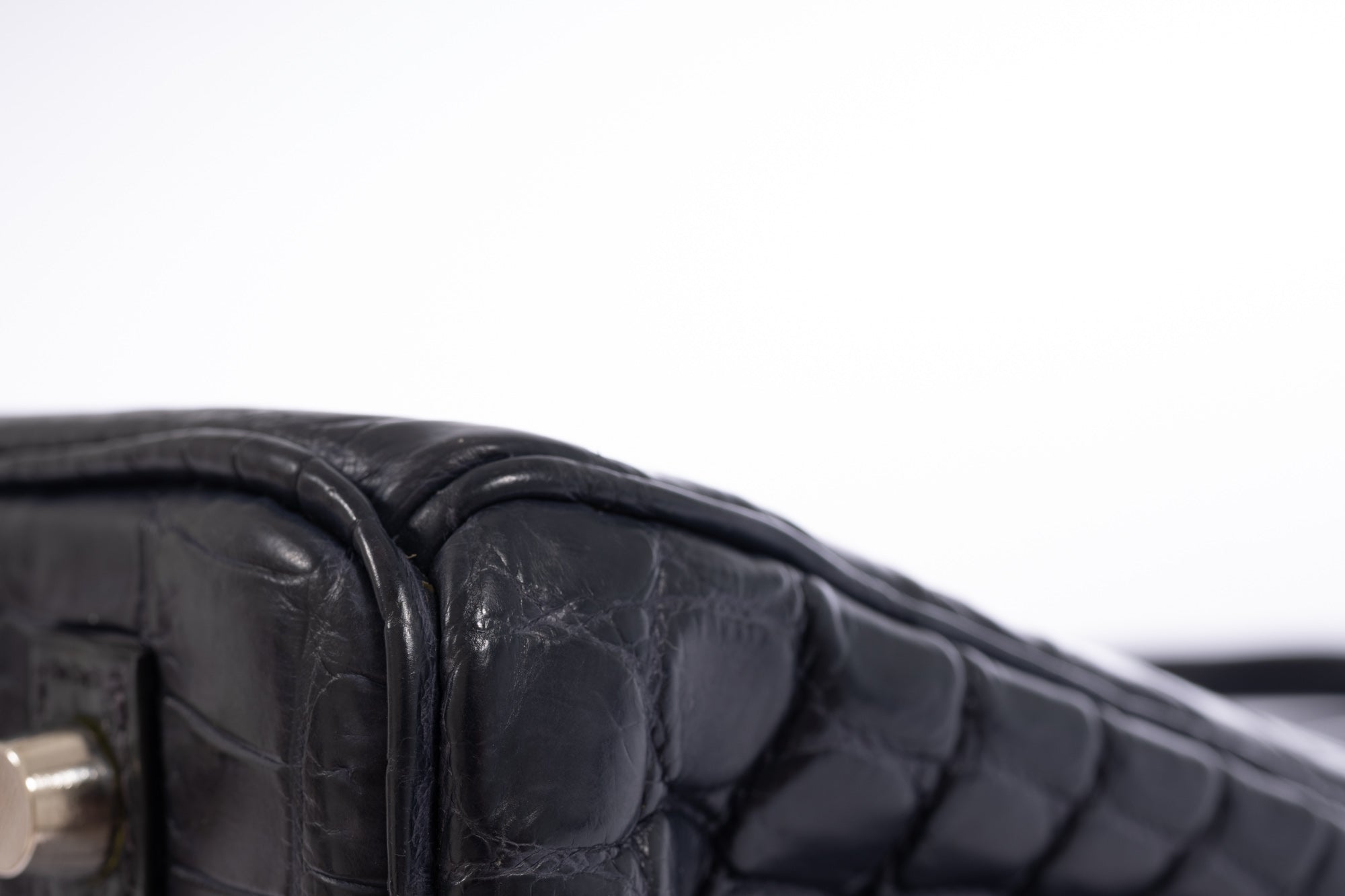 Hermès Birkin 30 Bleu Marine Matte Niloticus Crocodile Palladium Hardware