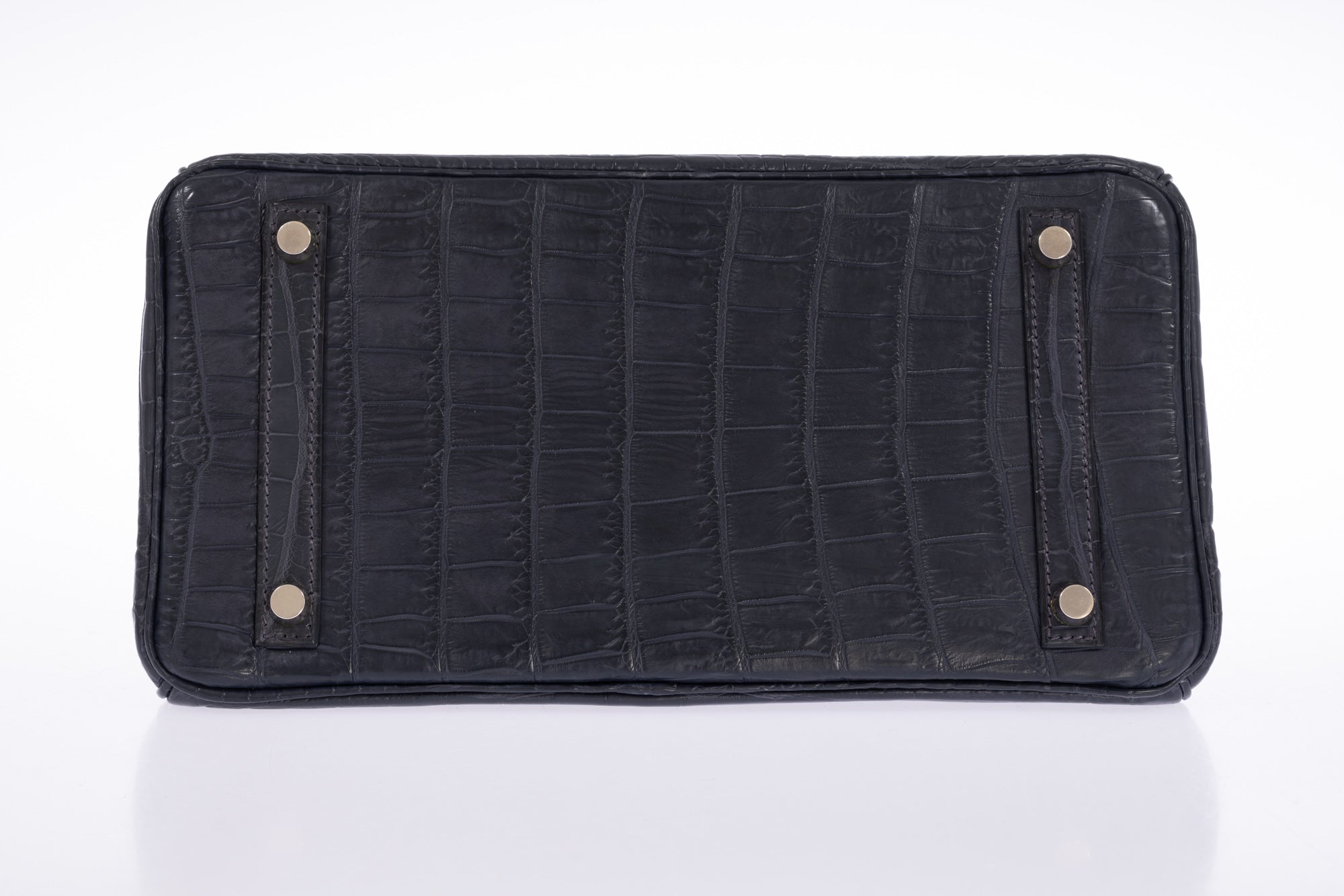 Hermès Birkin 30 Bleu Marine Matte Niloticus Crocodile Palladium Hardware