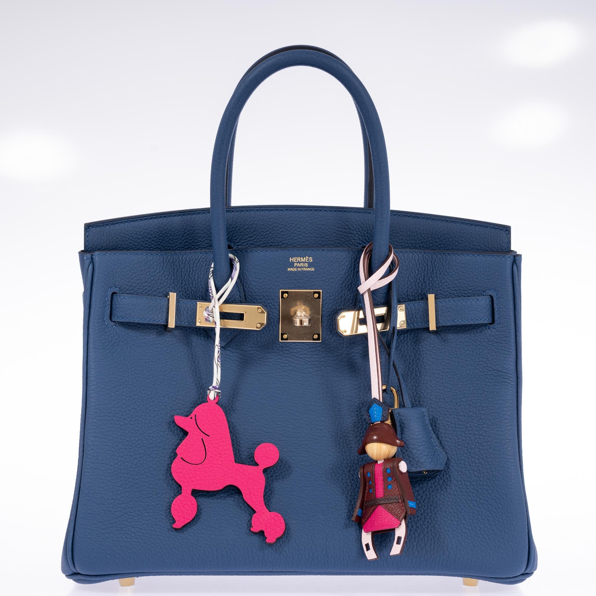 Hermès Birkin 30 Bleu Tie Togo Permabrass Hardware