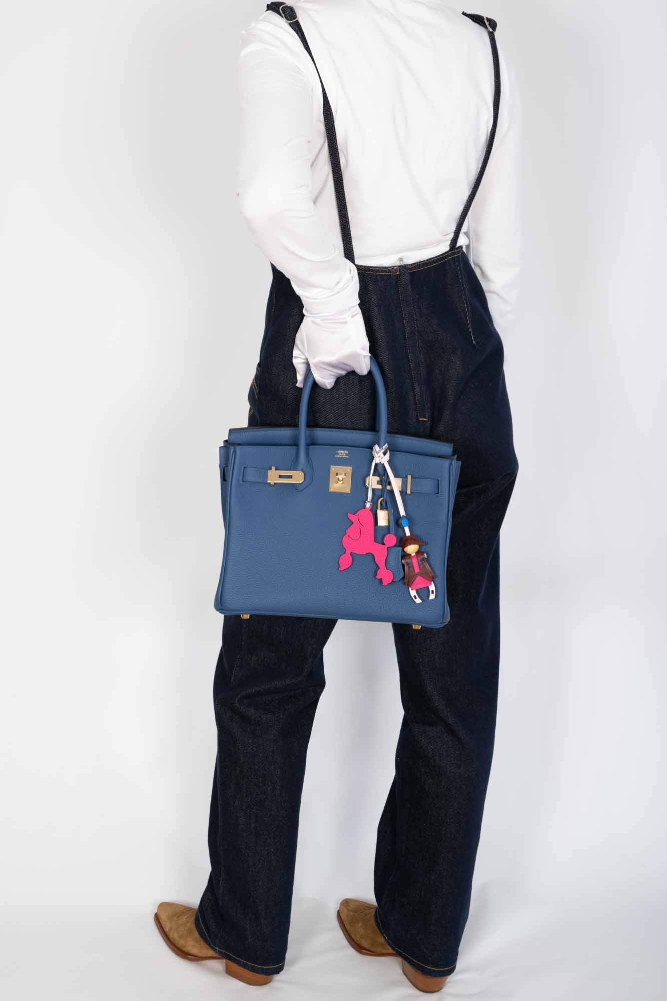 Hermès Birkin 30 Bleu Tie Togo Permabrass Hardware
