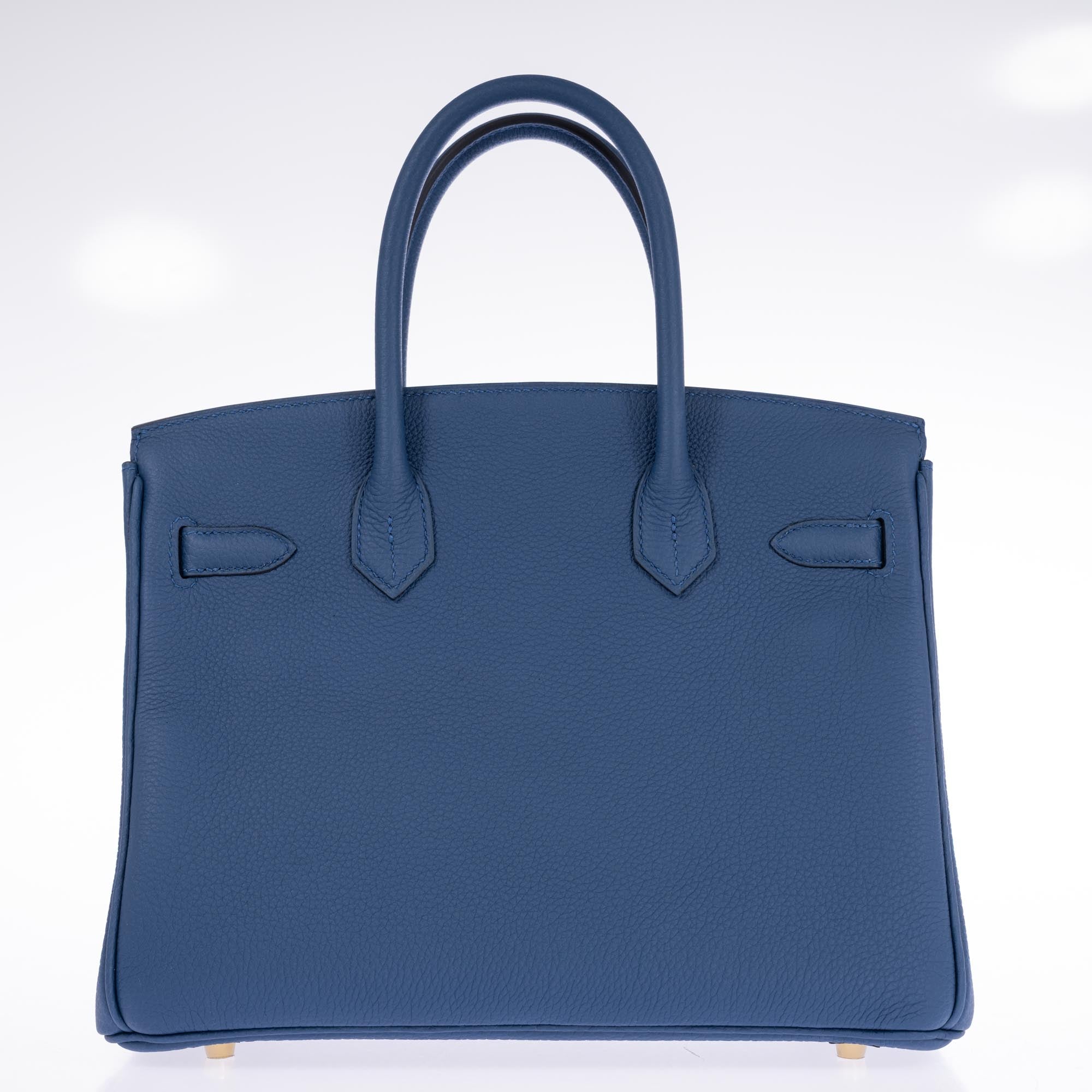 Hermès Birkin 30 Bleu Tie Togo Permabrass Hardware