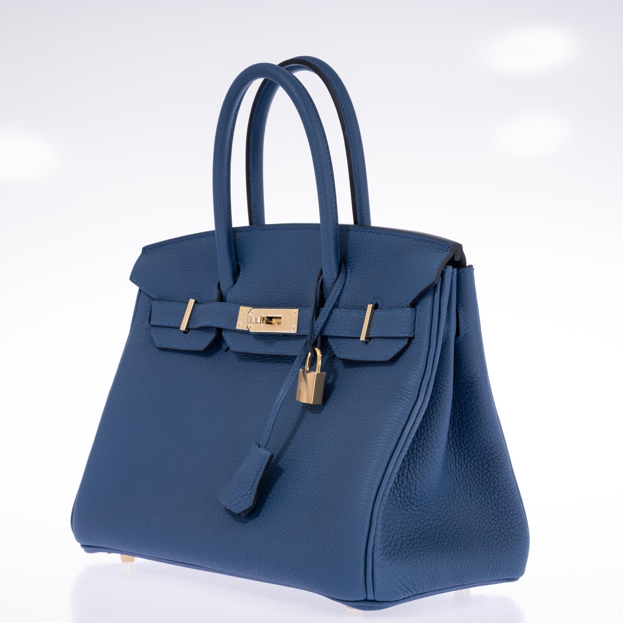 Hermès Birkin 30 Bleu Tie Togo Permabrass Hardware