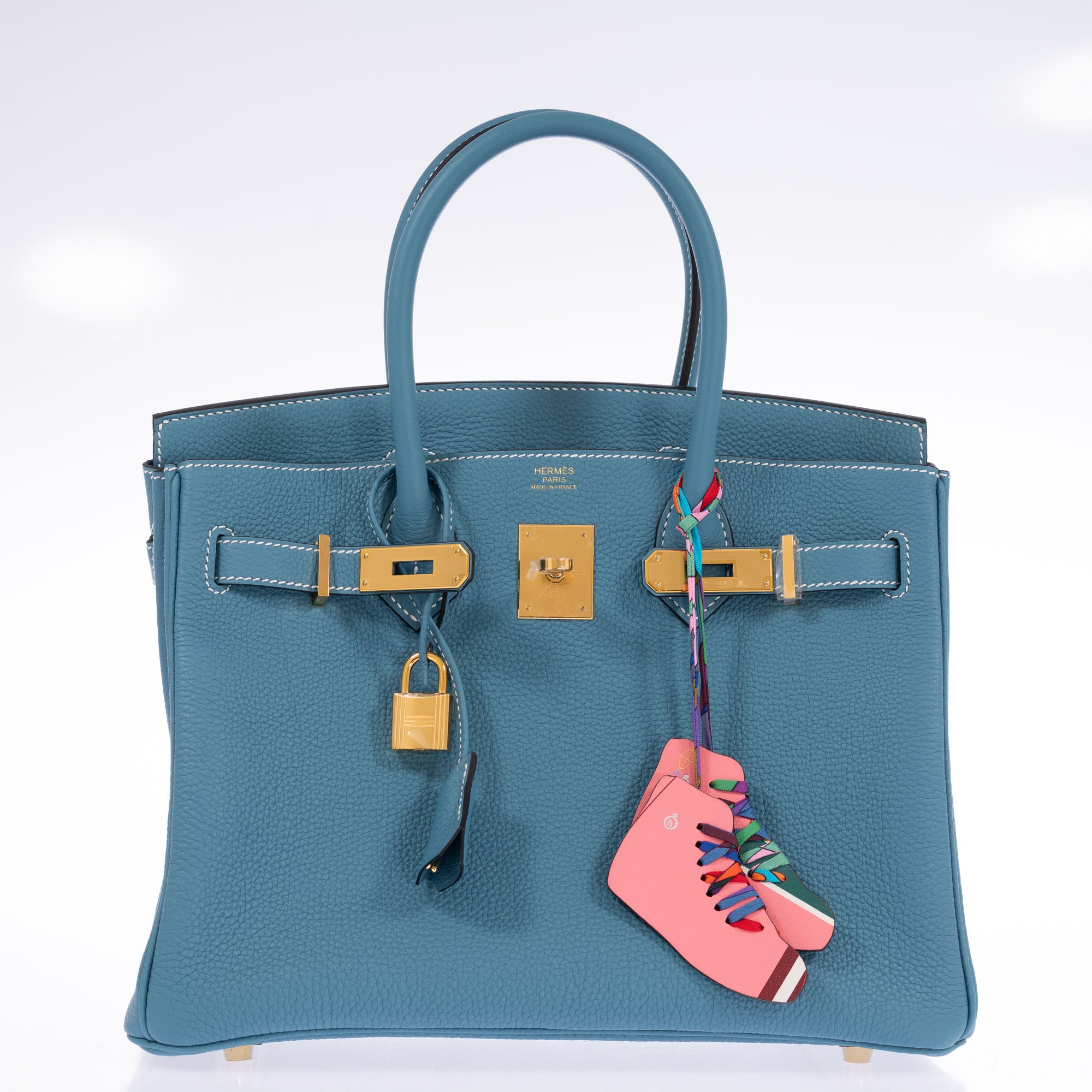 Hermès Birkin 30 Blue Jean Togo Gold Hardware
