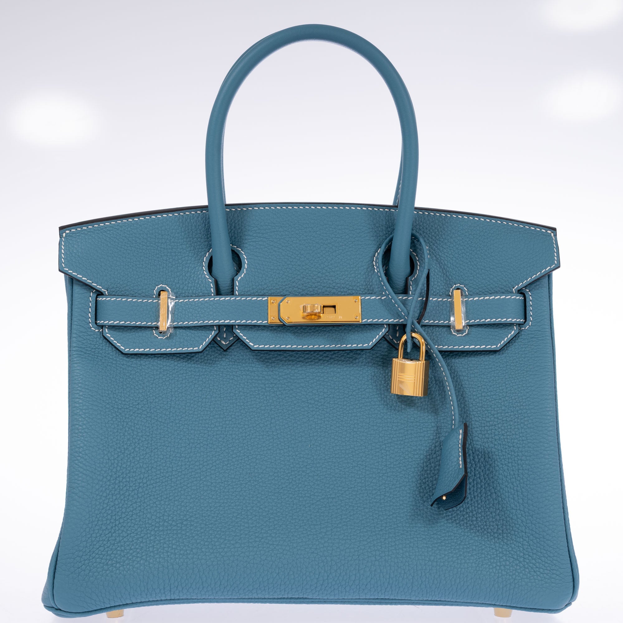Hermès Birkin 30 Blue Jean Togo Gold Hardware