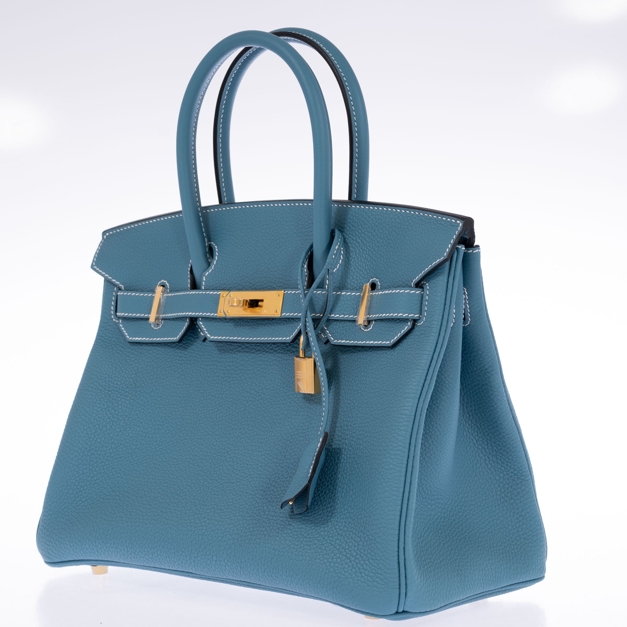Hermès Birkin 30 Blue Jean Togo Gold Hardware