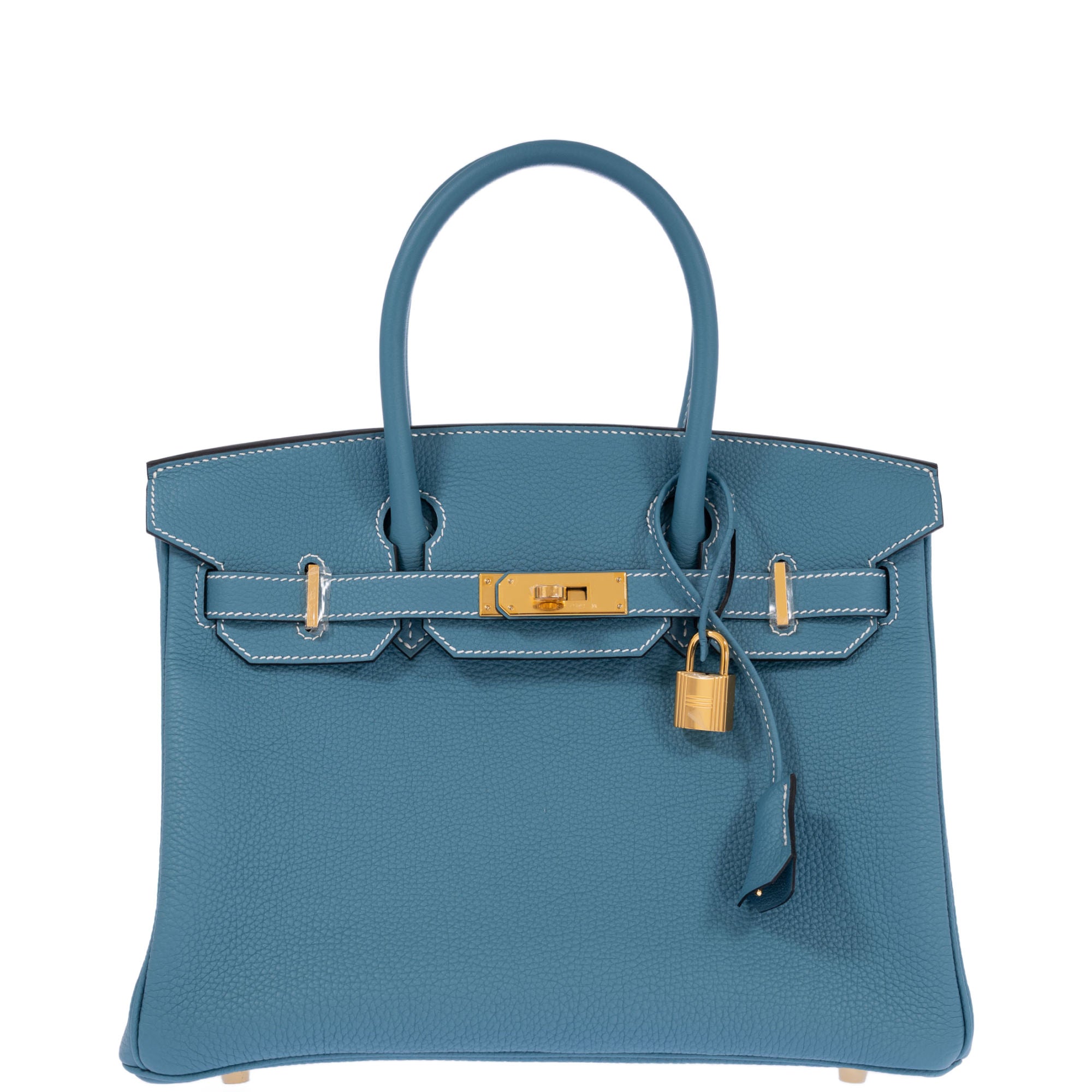 Hermès Birkin 30 Blue Jean Togo Gold Hardware
