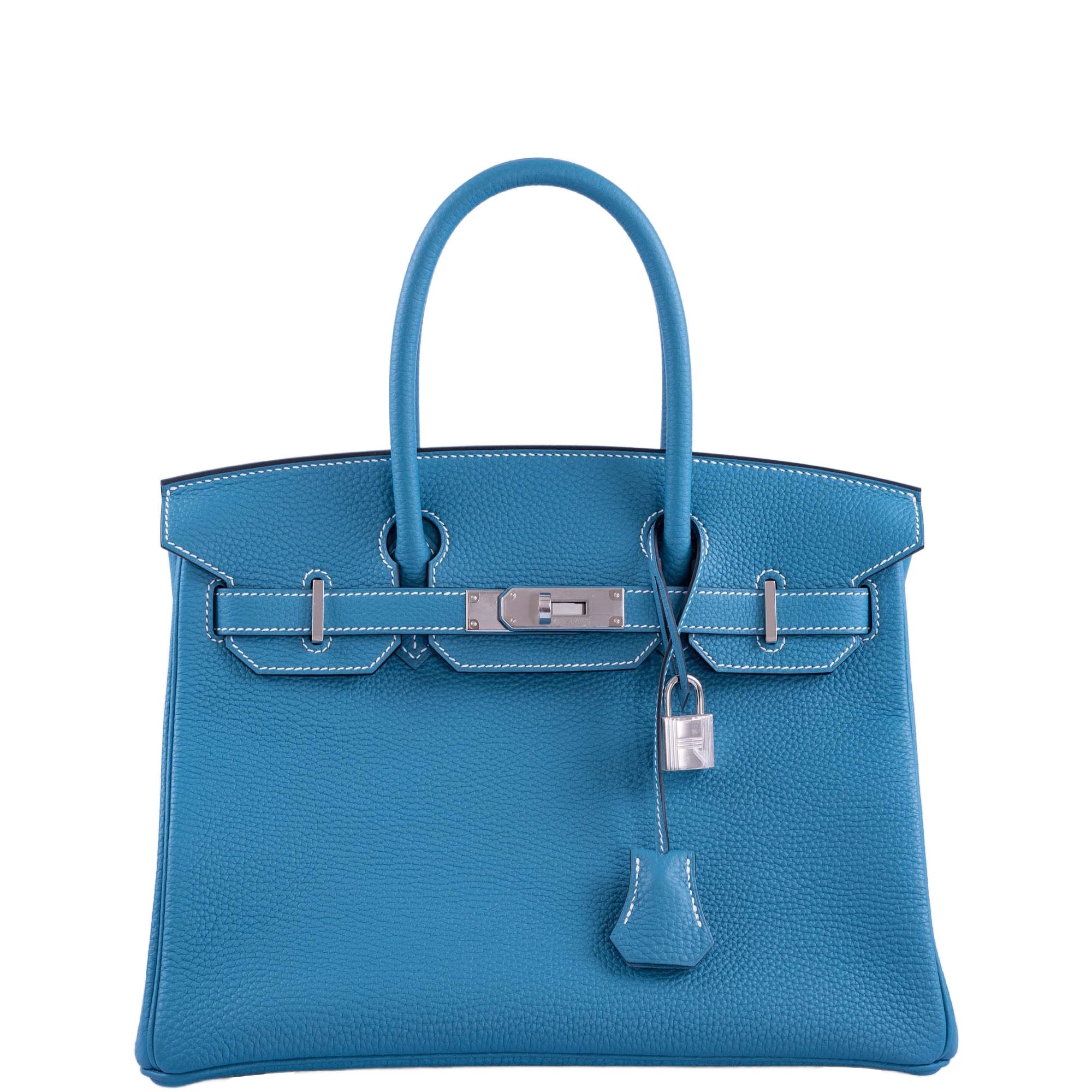 Hermès Birkin 30 Blue Jean Togo Palladium Hardware