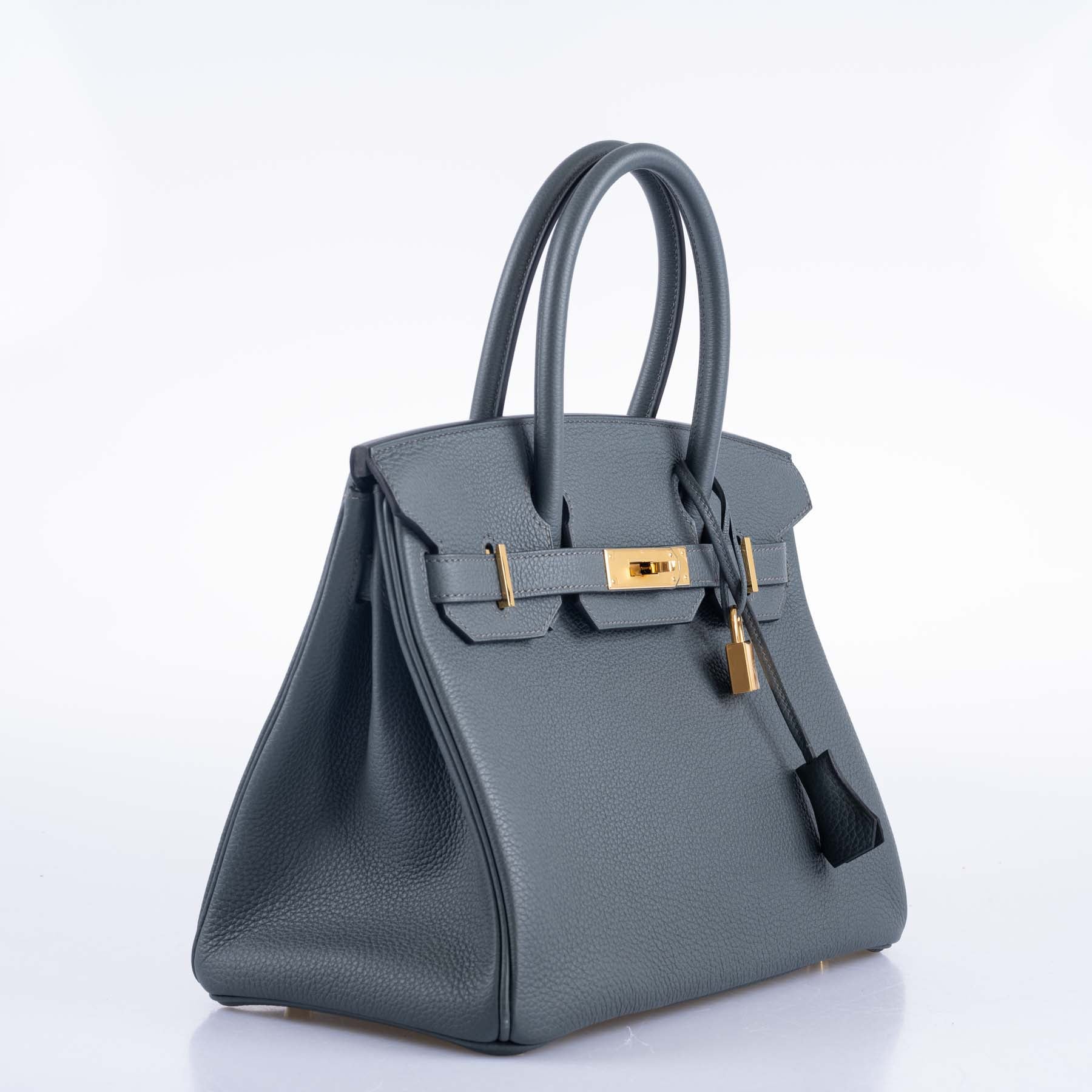 Hermès Birkin 30 Blue Orage Togo Gold Hardware