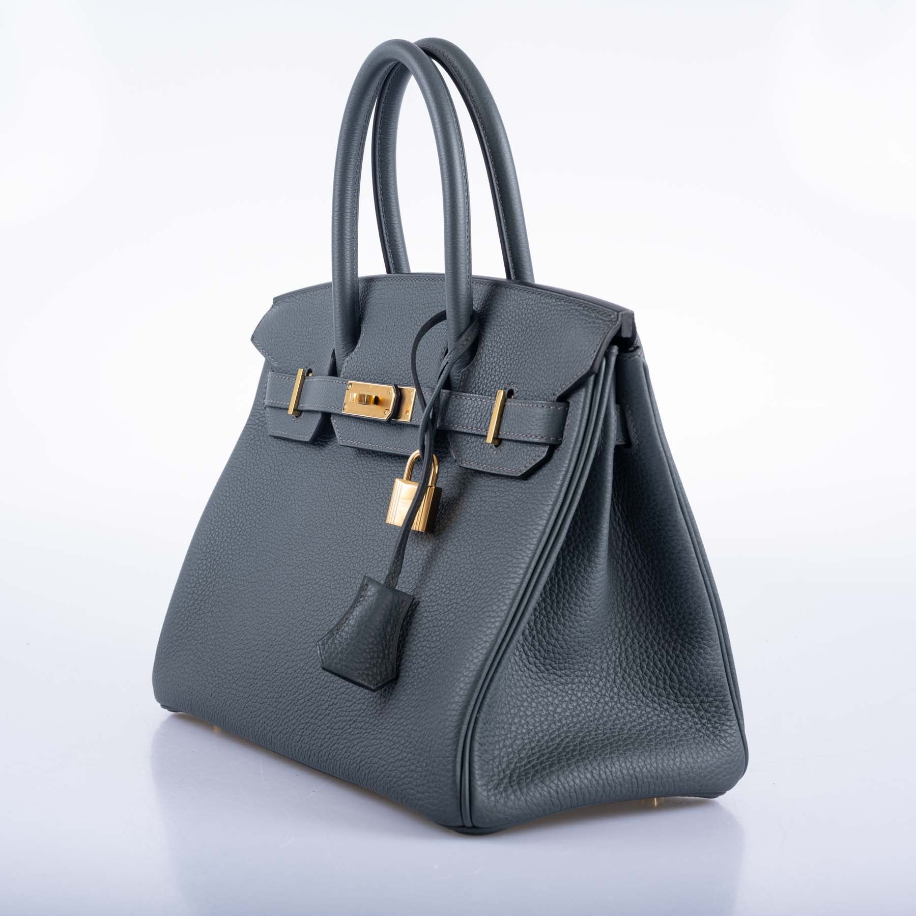 Hermès Birkin 30 Blue Orage Togo Gold Hardware