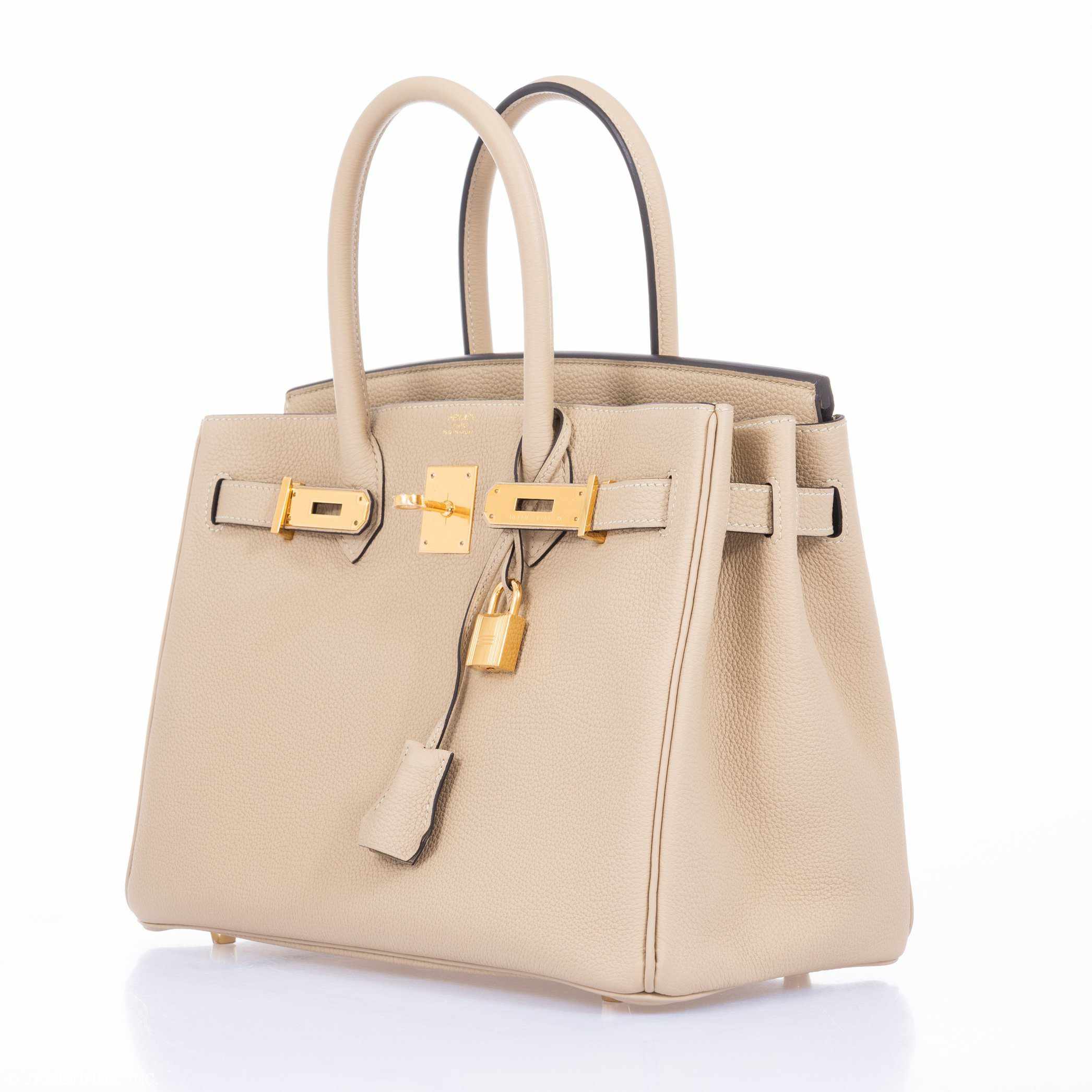 Hermès Birkin 30 Craie Togo Rose Gold Hardware