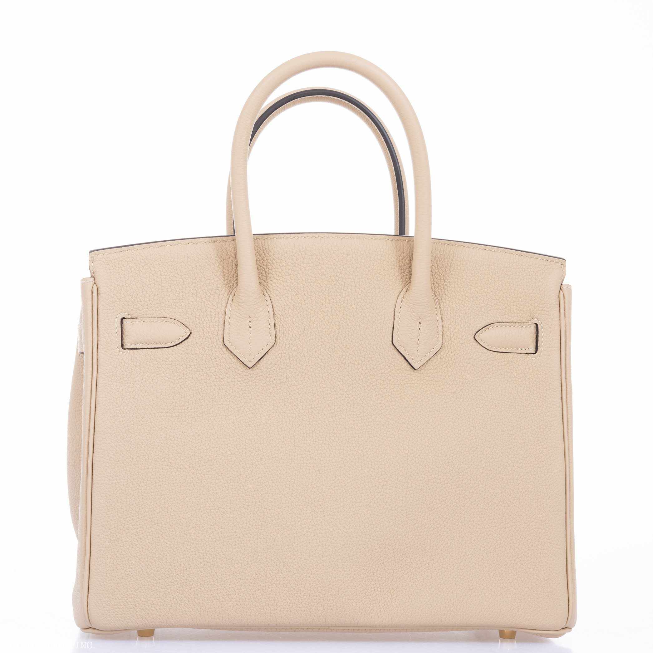 Hermès Birkin 30 Craie Togo Rose Gold Hardware