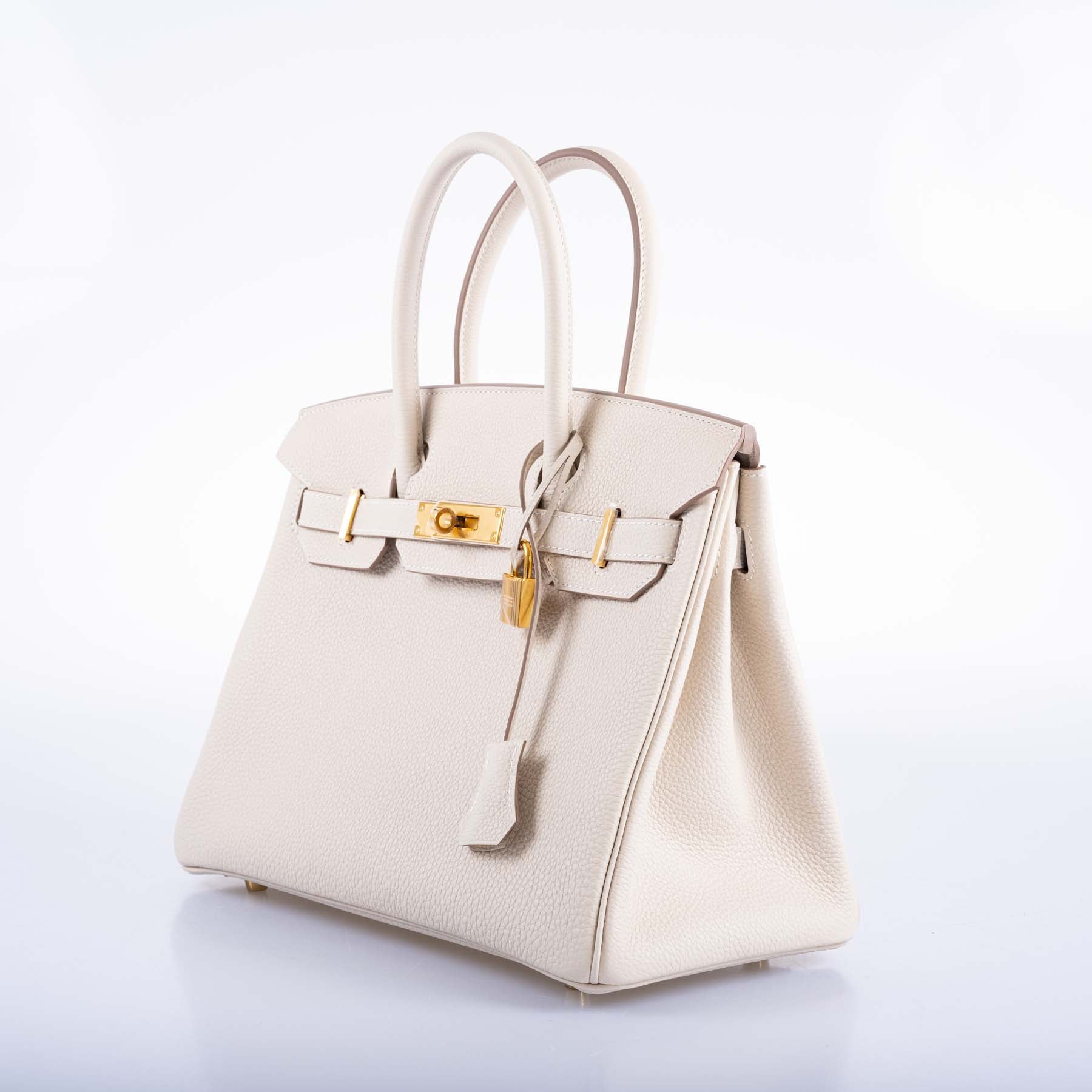Hermès Birkin 30 Craie Togo with Gold Hardware