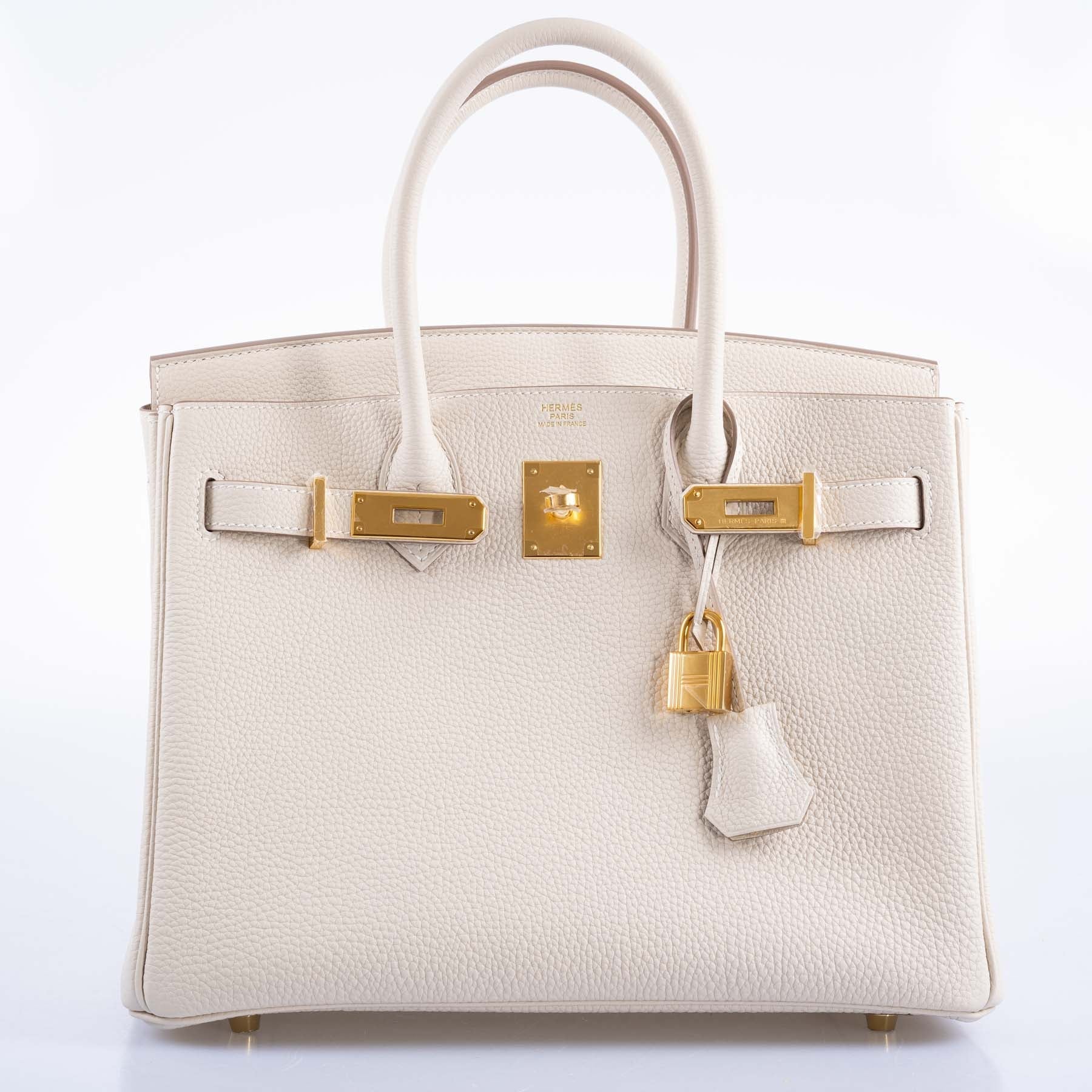 Hermès Birkin 30 Craie Togo with Gold Hardware