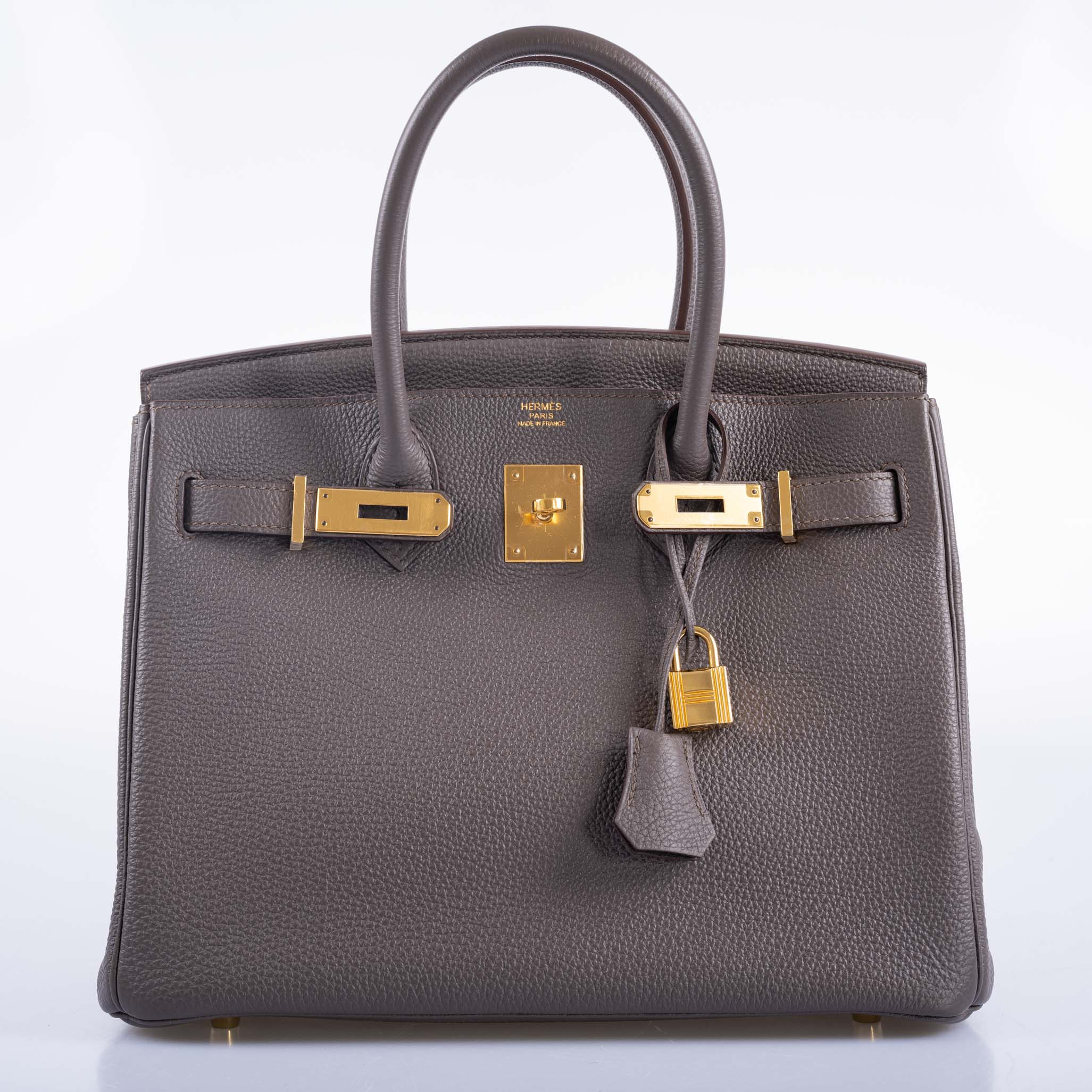 Hermès Birkin 30 Etain Togo with Gold Hardware