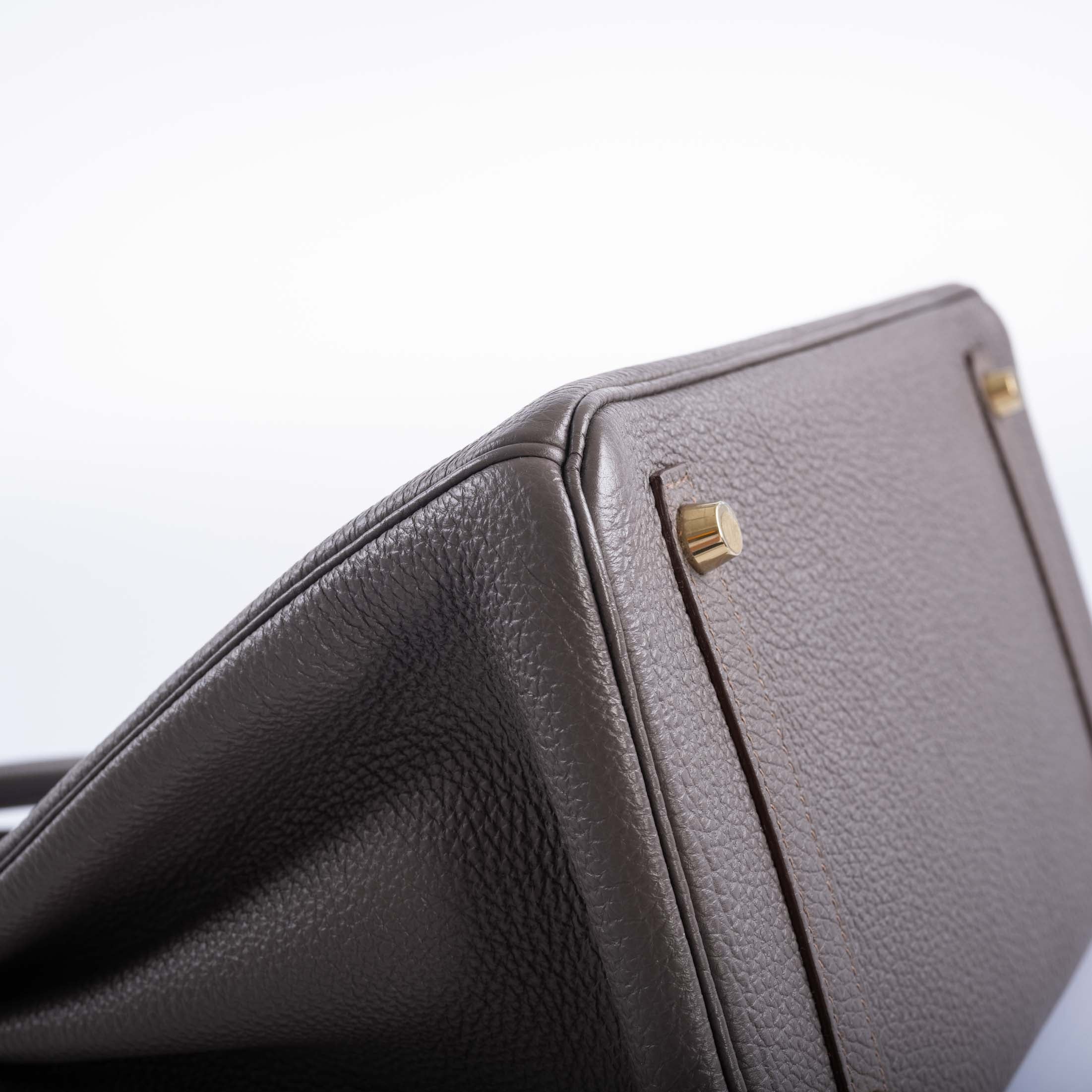 Hermès Birkin 30 Etain Togo with Gold Hardware